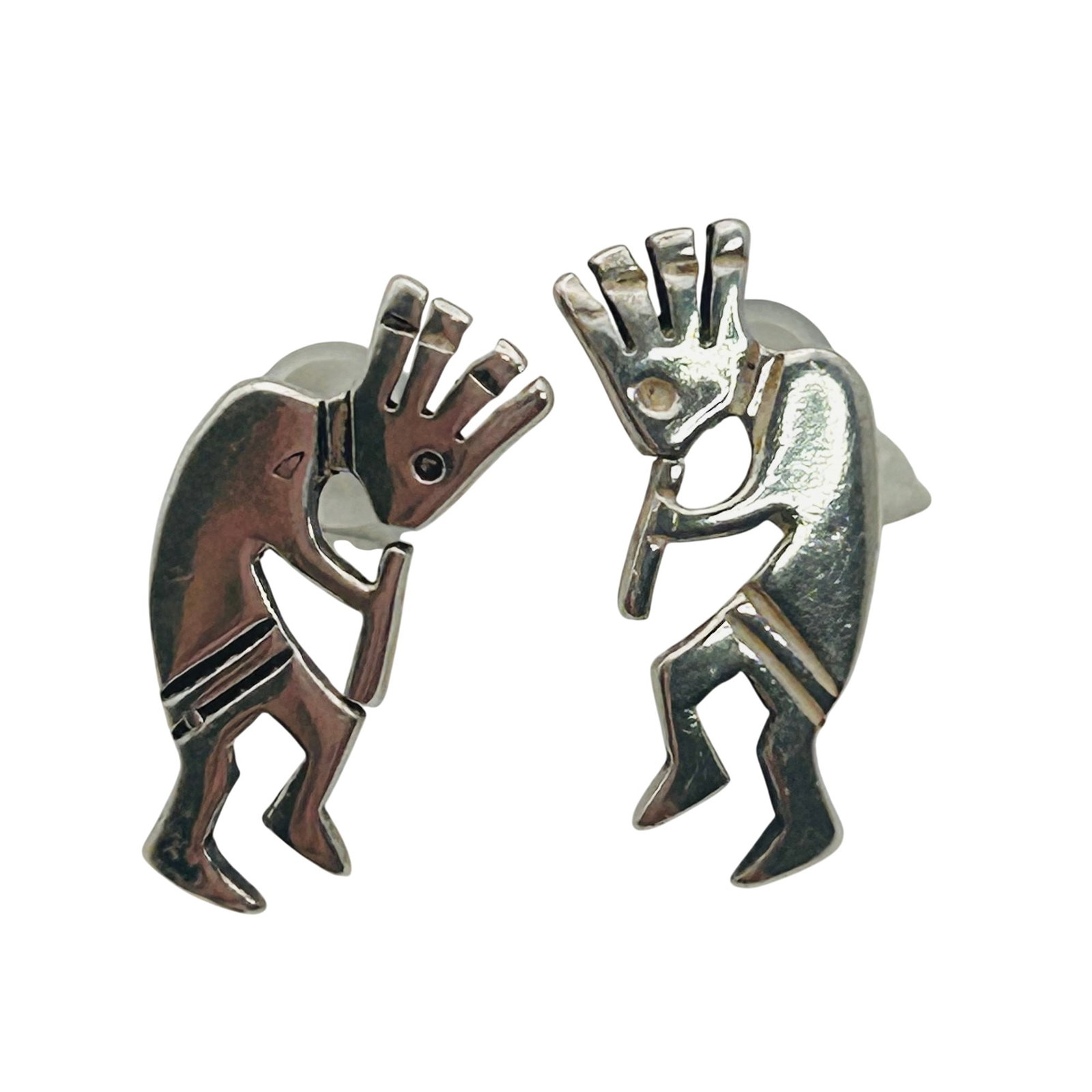 Native Sterling Kokopelli Earrings (1 of 6)