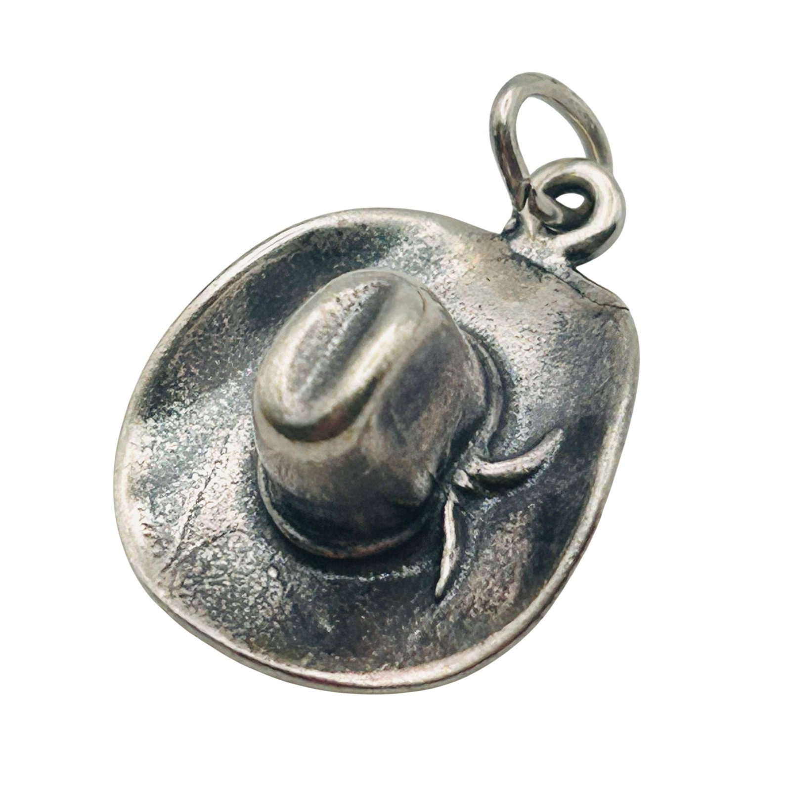 Southwest Sterling Cowboy Hat Charm (1 of 4)