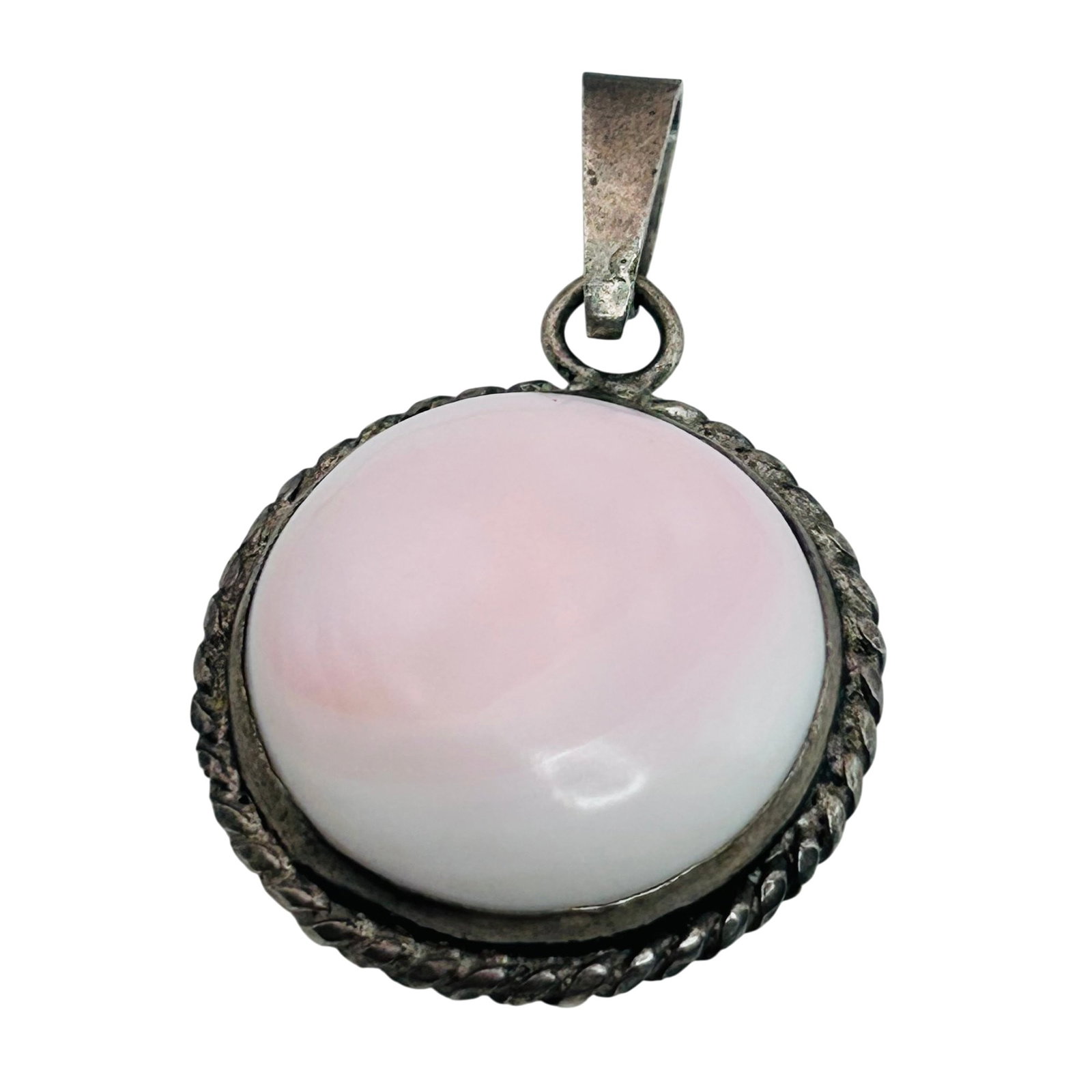 Southwest Sterling Pink Stone Pendant: Southwest sterling pink stone pendant 8.2g