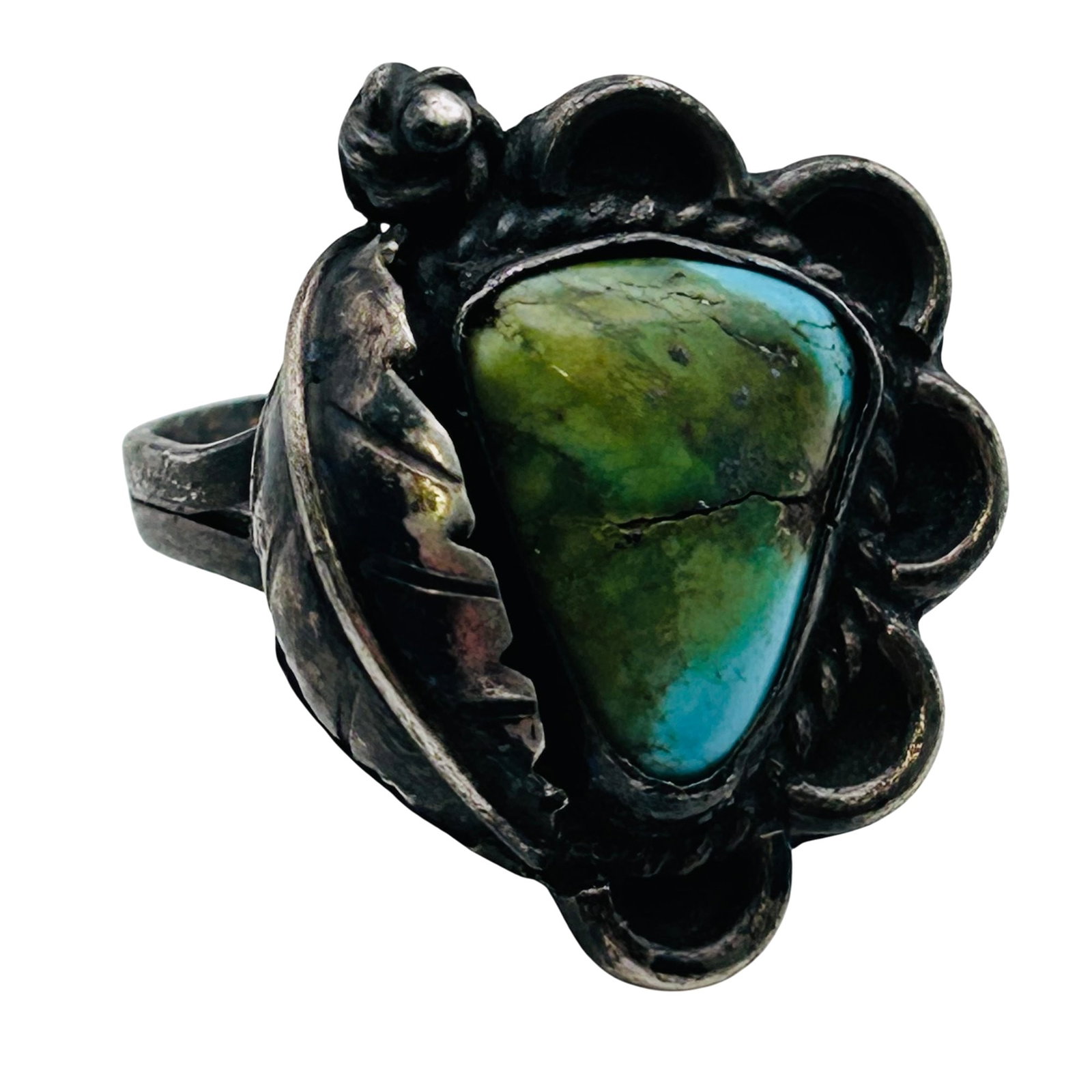 Vintage Navajo Sterling Ring Sz 6 (1 of 7)