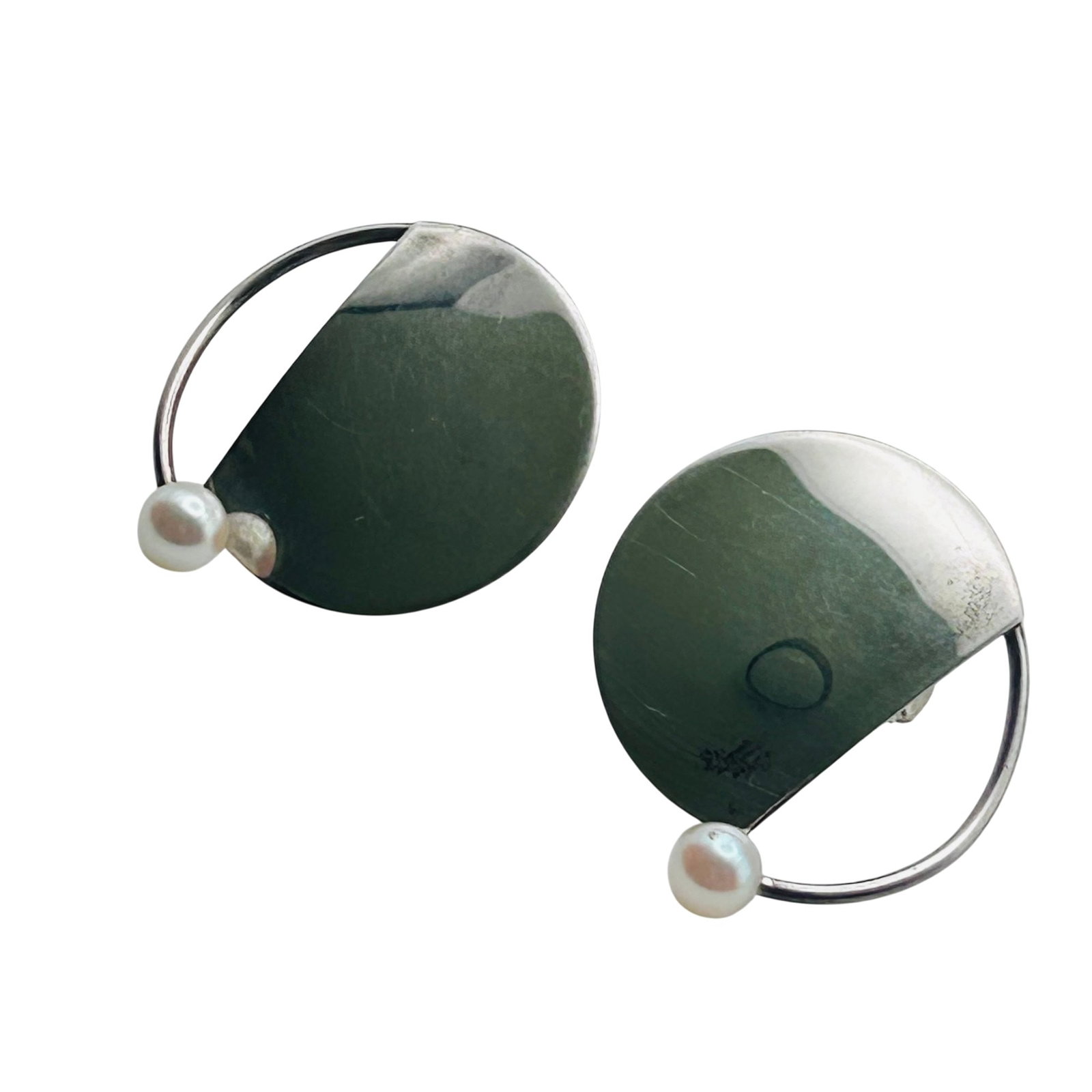 J. Gray Sterling Pearl Earrings (1 of 7)