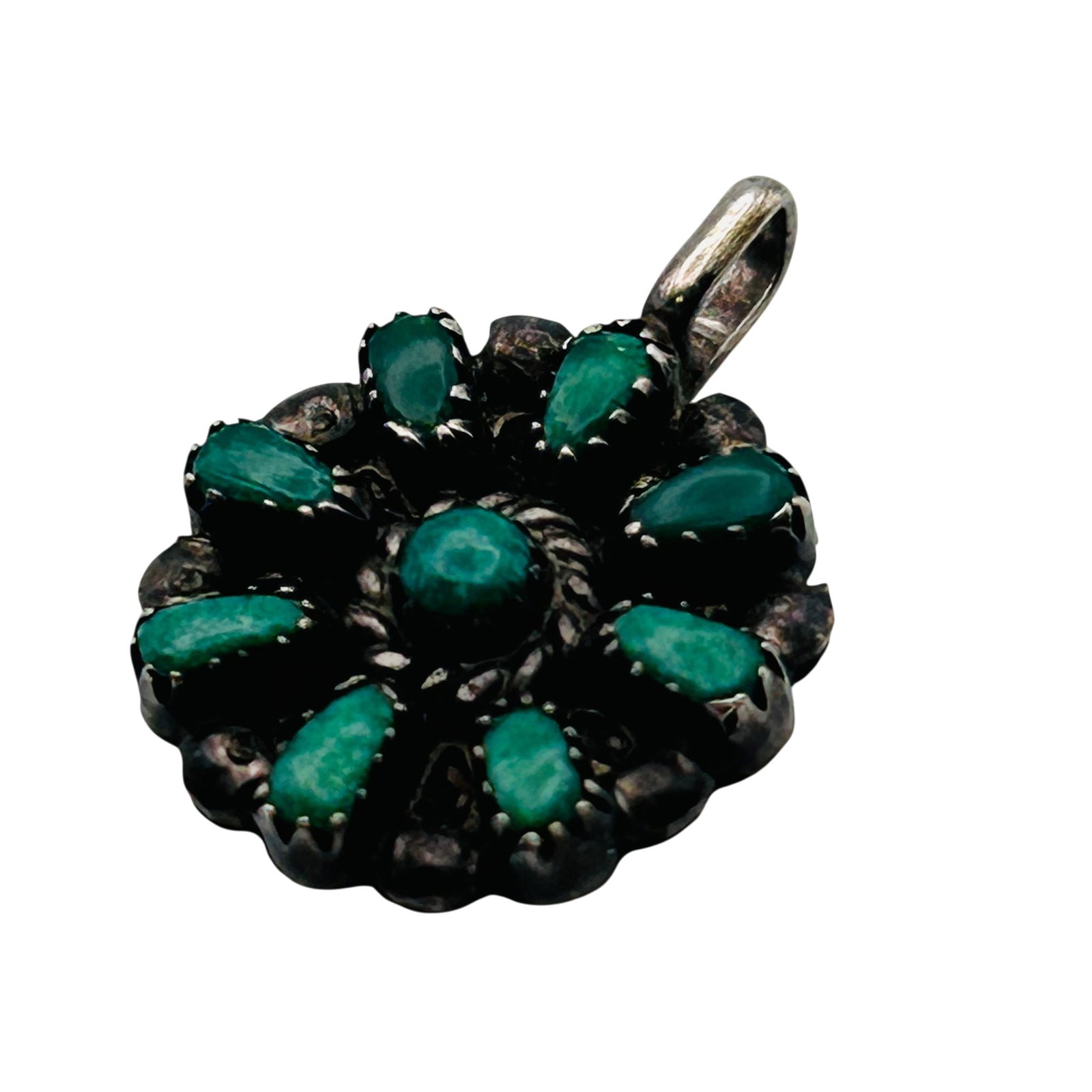 Zuni Sterling Petite Point Pendant (1 of 5)