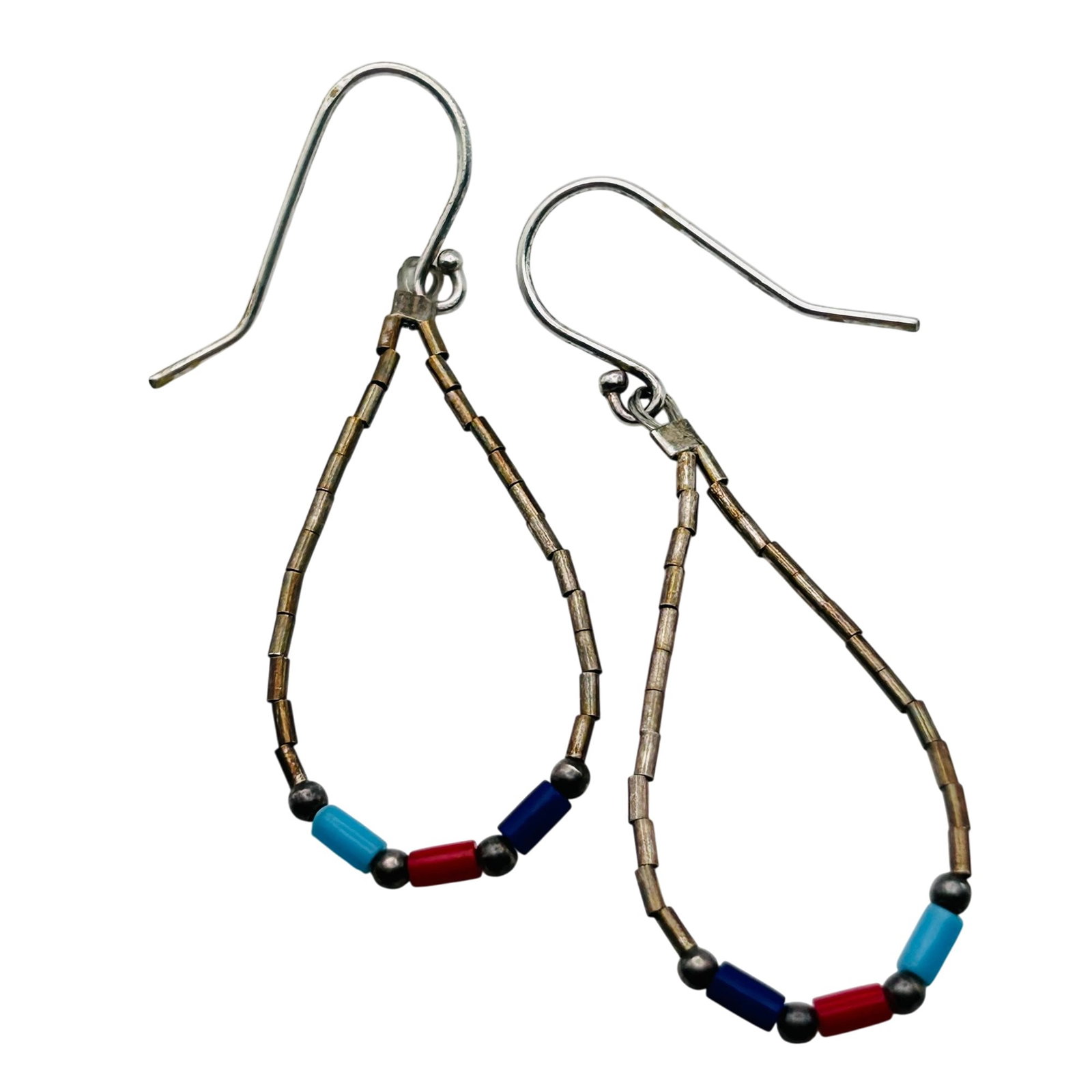 Southwest Sterling Hook Earrings (1 of 3)