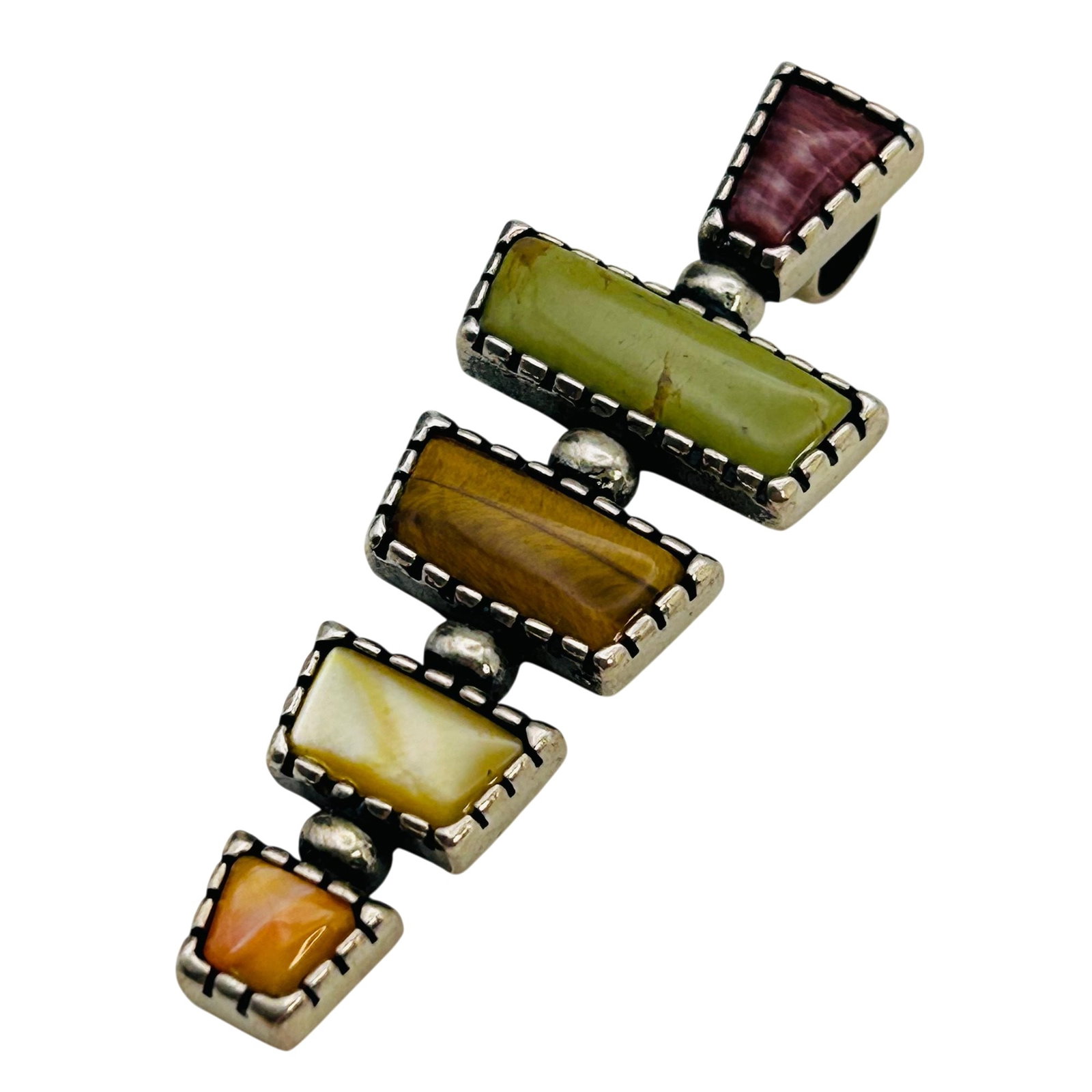 Carolyn Pollack Sterling Multi-Stone Pendant (1 of 5)