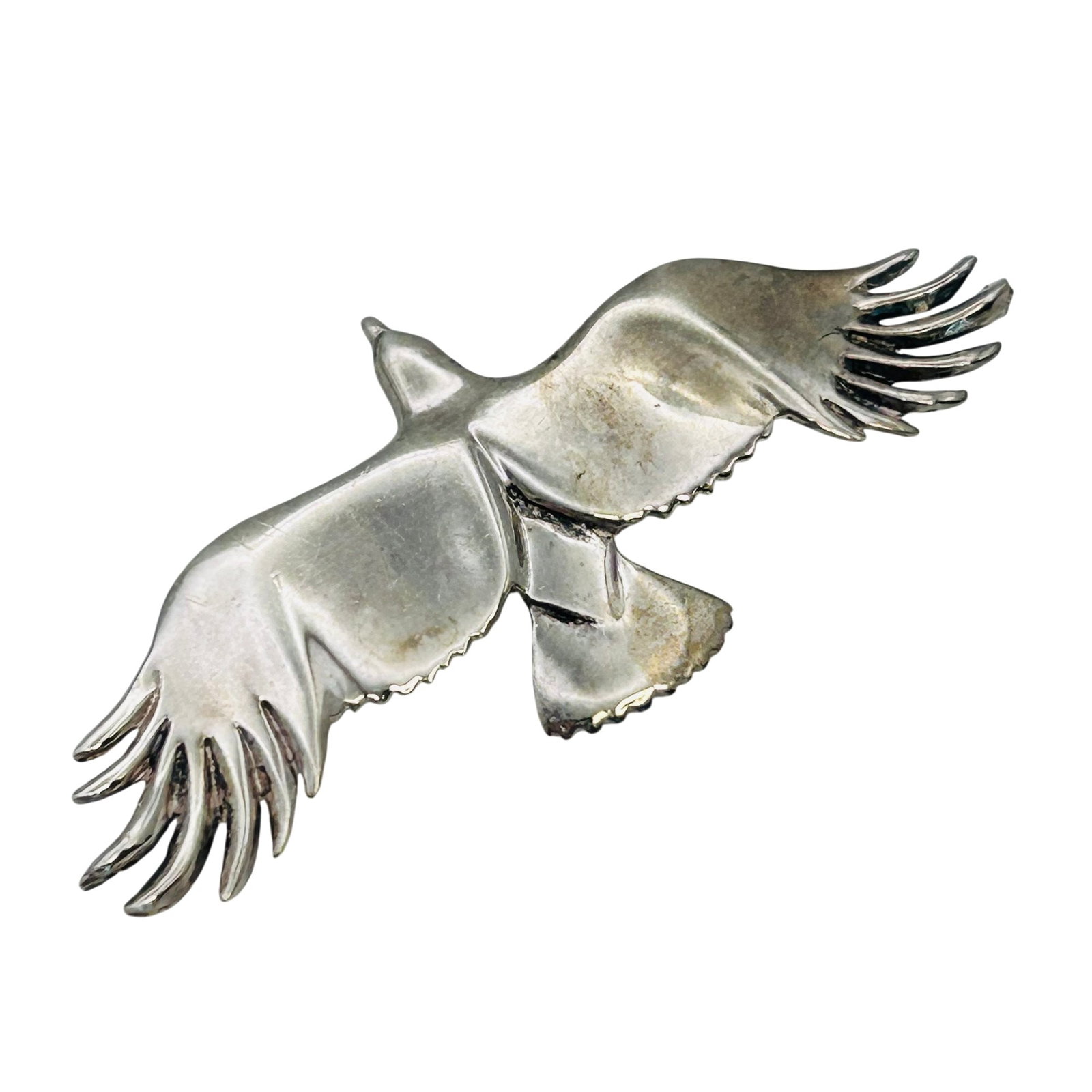 Signed Southwest Sterling Bird Brooch (1 of 6)