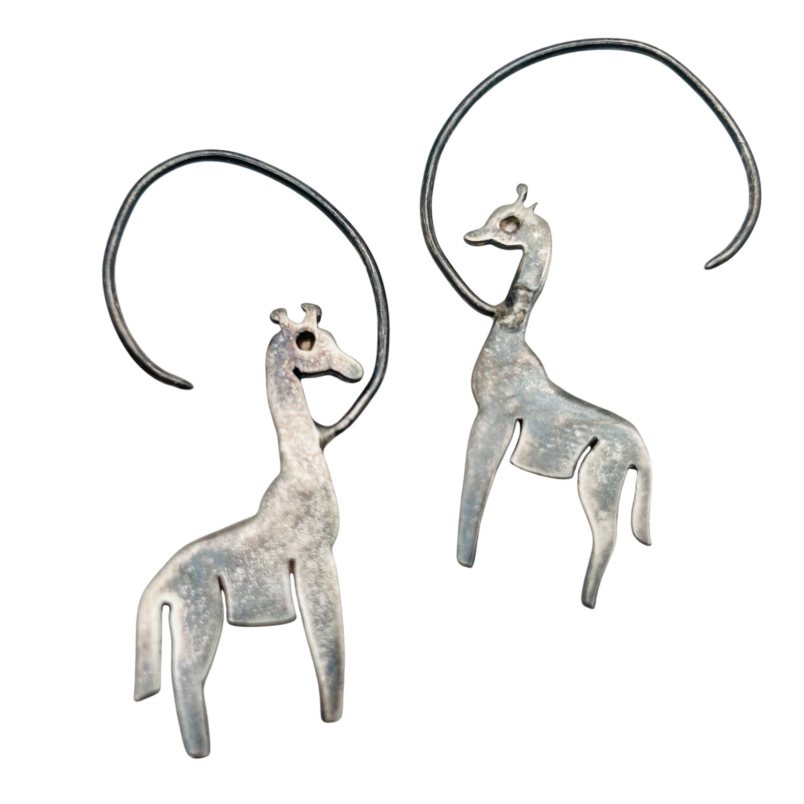 Taxco Mexico TH-136 Sterling Llama Earrings (1 of 4)