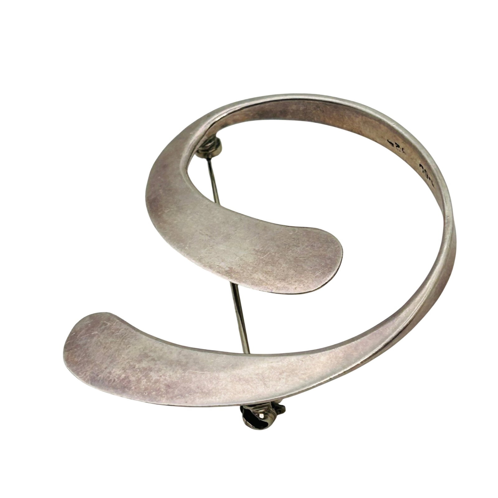 Taxco Mexico Sterling Swirl Pendant (1 of 5)
