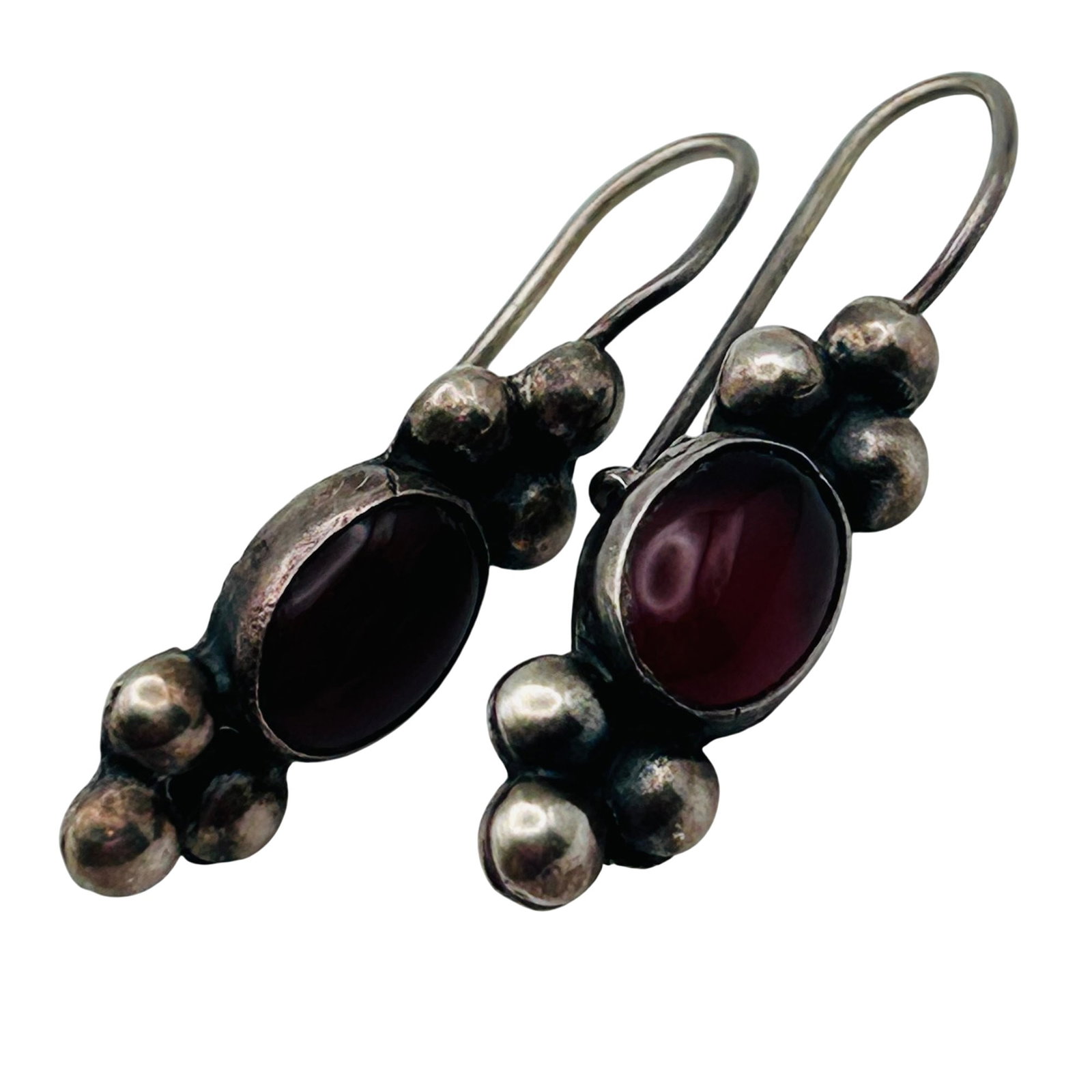 Mexico Sterling Carnelian Earrings (1 of 5)