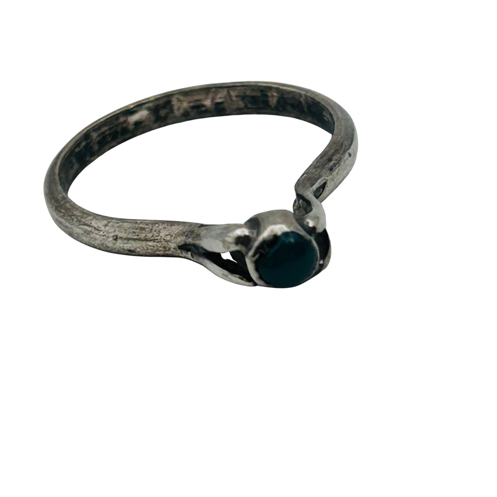 Southwest Sterling Malachite Ring Sz 6.5 (1 of 5)