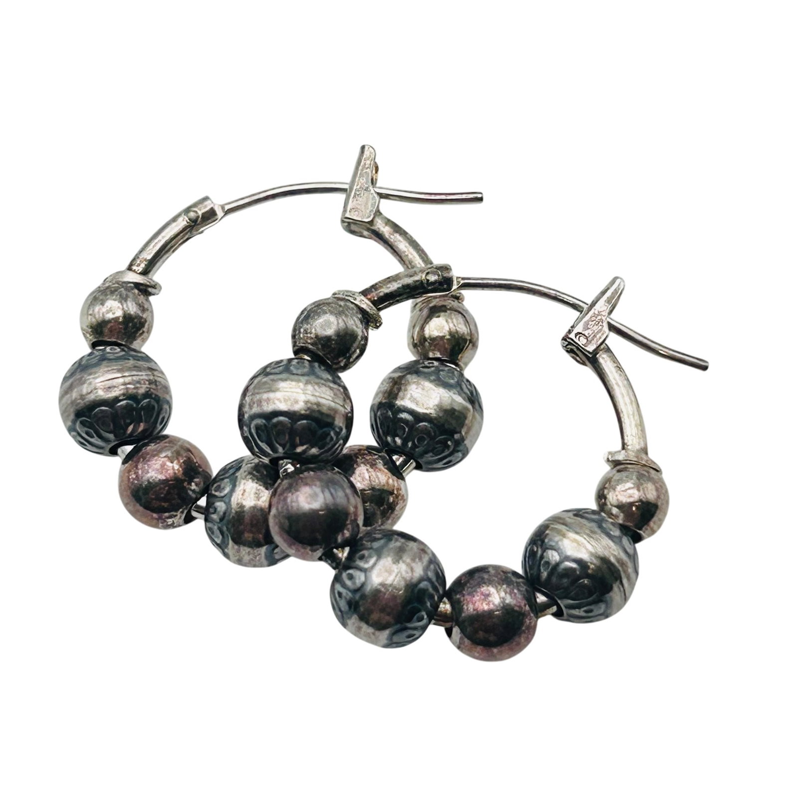 Carolyn Pollack Sterling Hoop Earrings (1 of 7)