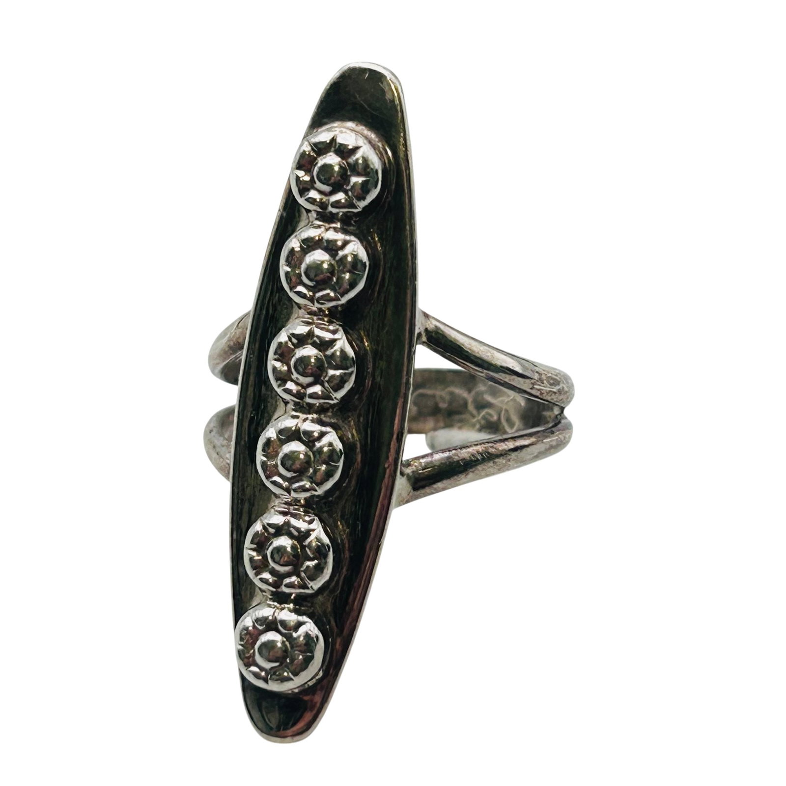 Signed Artisan Sterling Ring Sz 8 (1 of 8)
