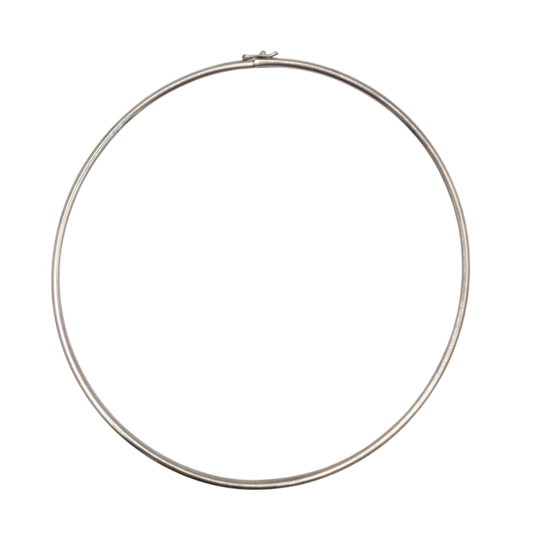 Sterling Silver Hollow Tube Collar Necklace (1 of 4)
