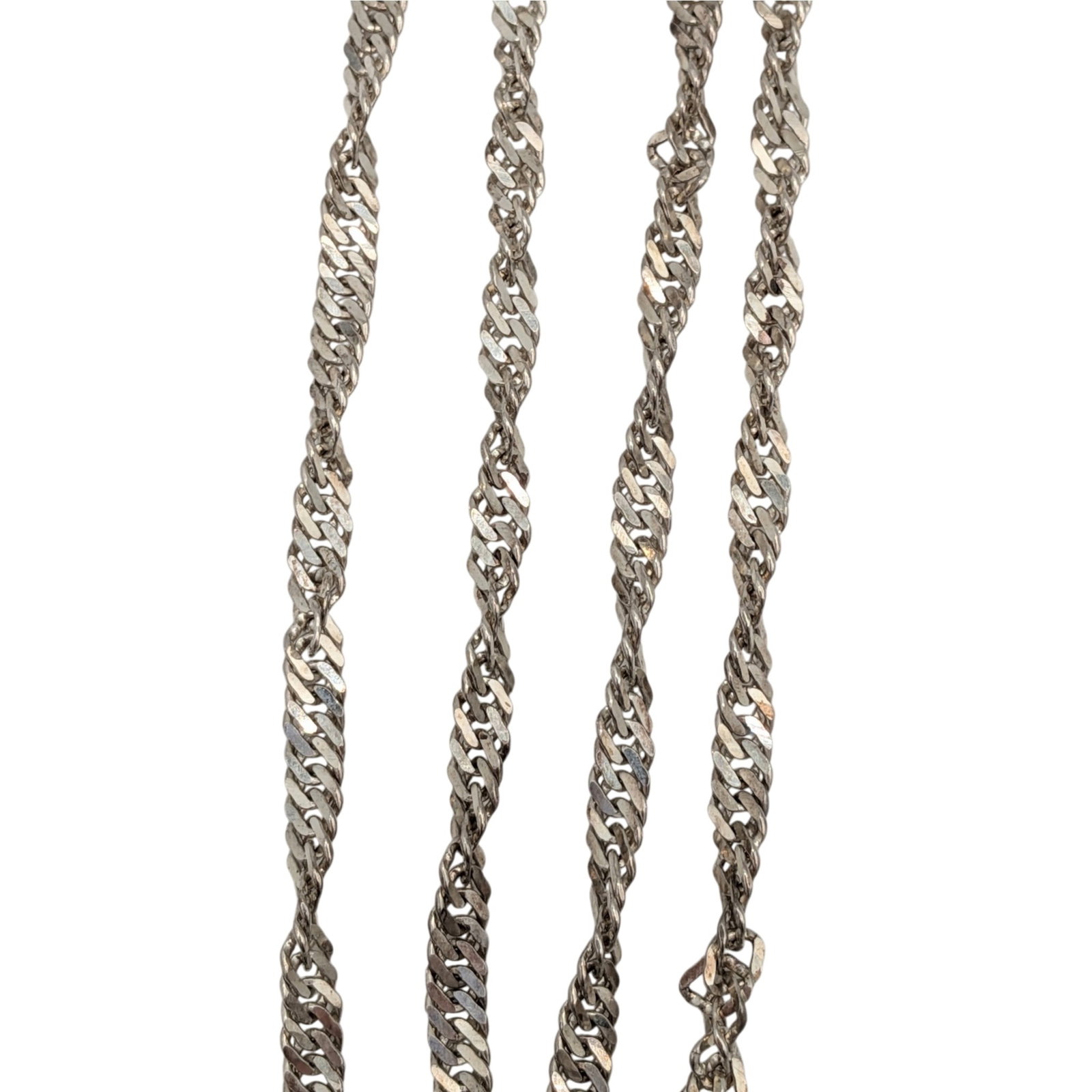 Sterling Silver Twisted Herringbone Necklace (1 of 3)