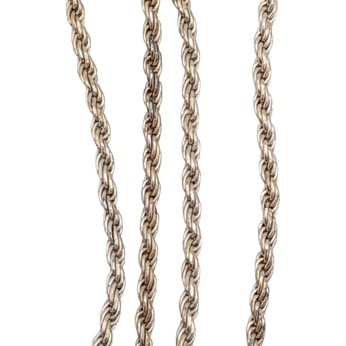 Italy Sterling Silver Rope Chain Necklace (1 of 3)