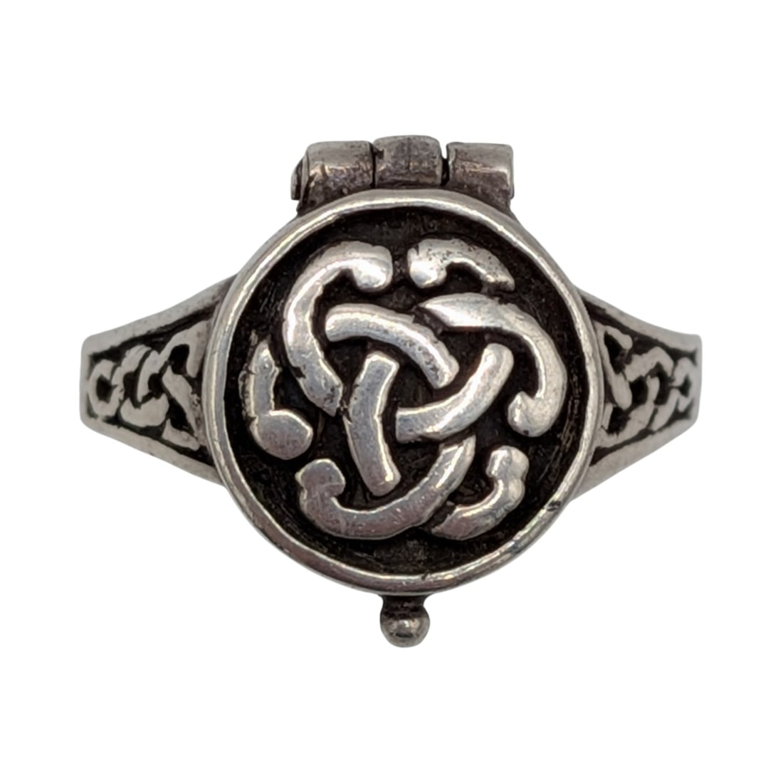 Sterling Silver Celtic Knot Poison Ring Size 7 (1 of 5)