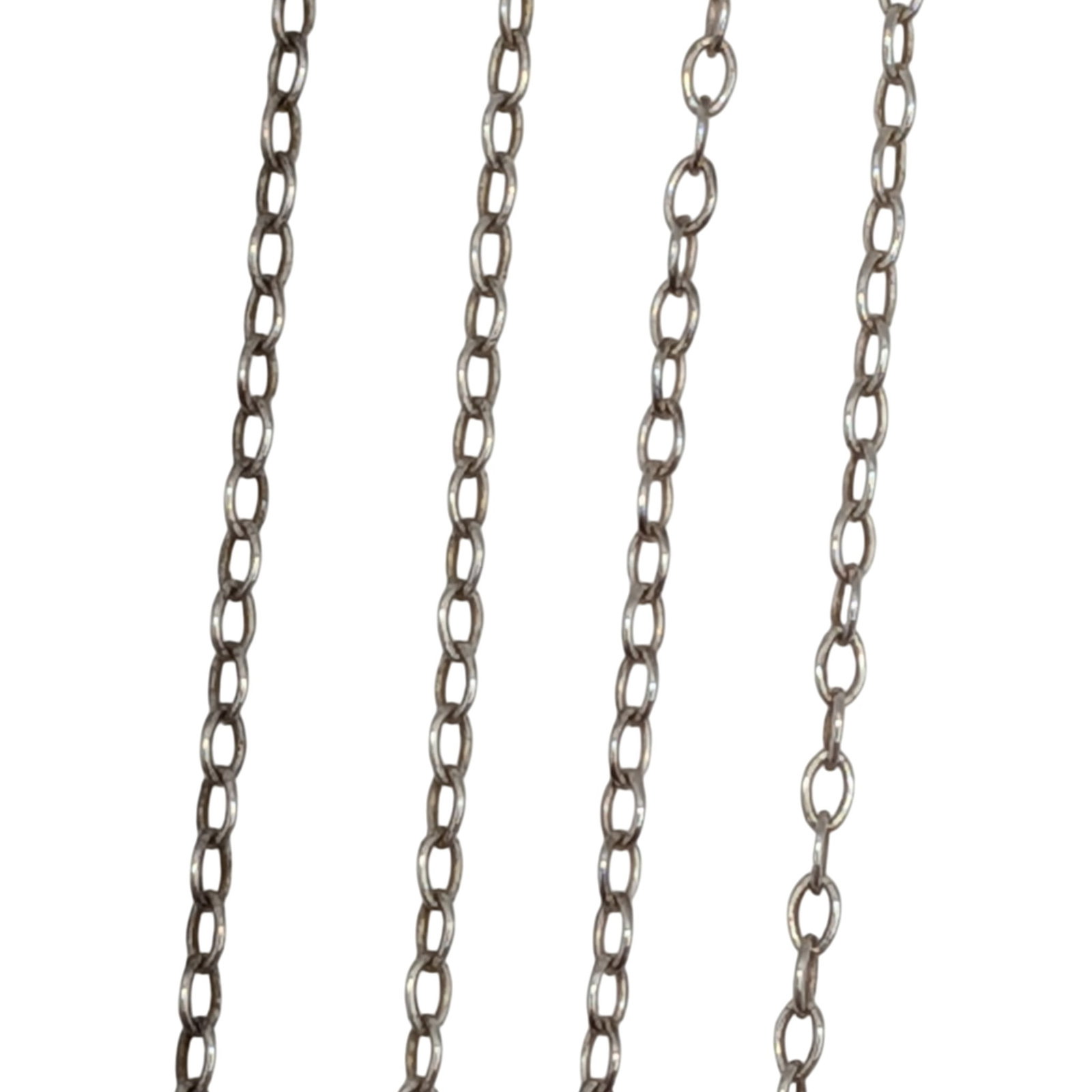 Signed Italy Sterling Silver Cable Chain Necklace: Signed Italy Sterling Silver Cable Chain Necklace. 18 - 20in Adjustable Length. Signed 925 Italy JSB. 2.4g