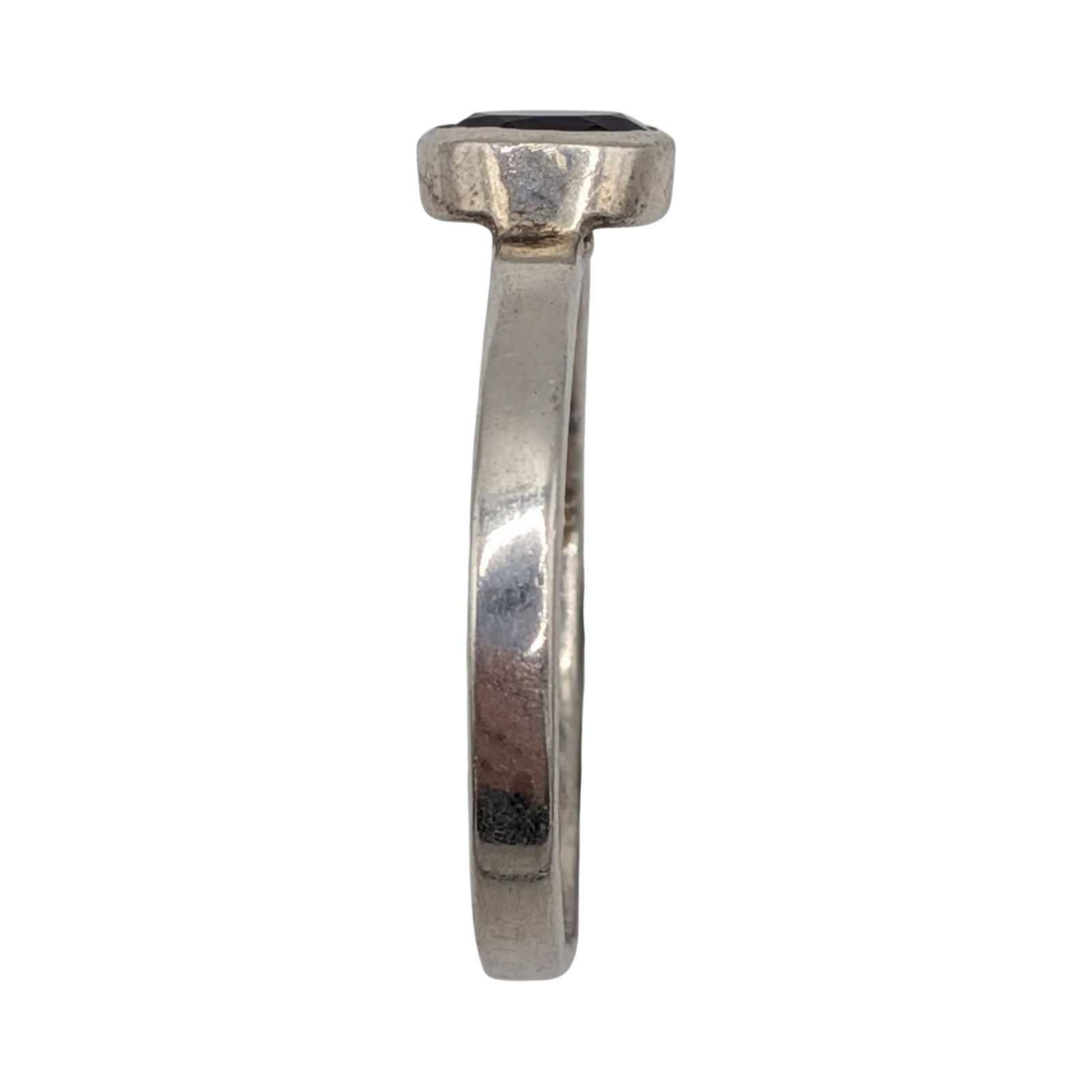 Sterling Silver Iolite Oval Cut Stackable Ring Size 9 - 2
