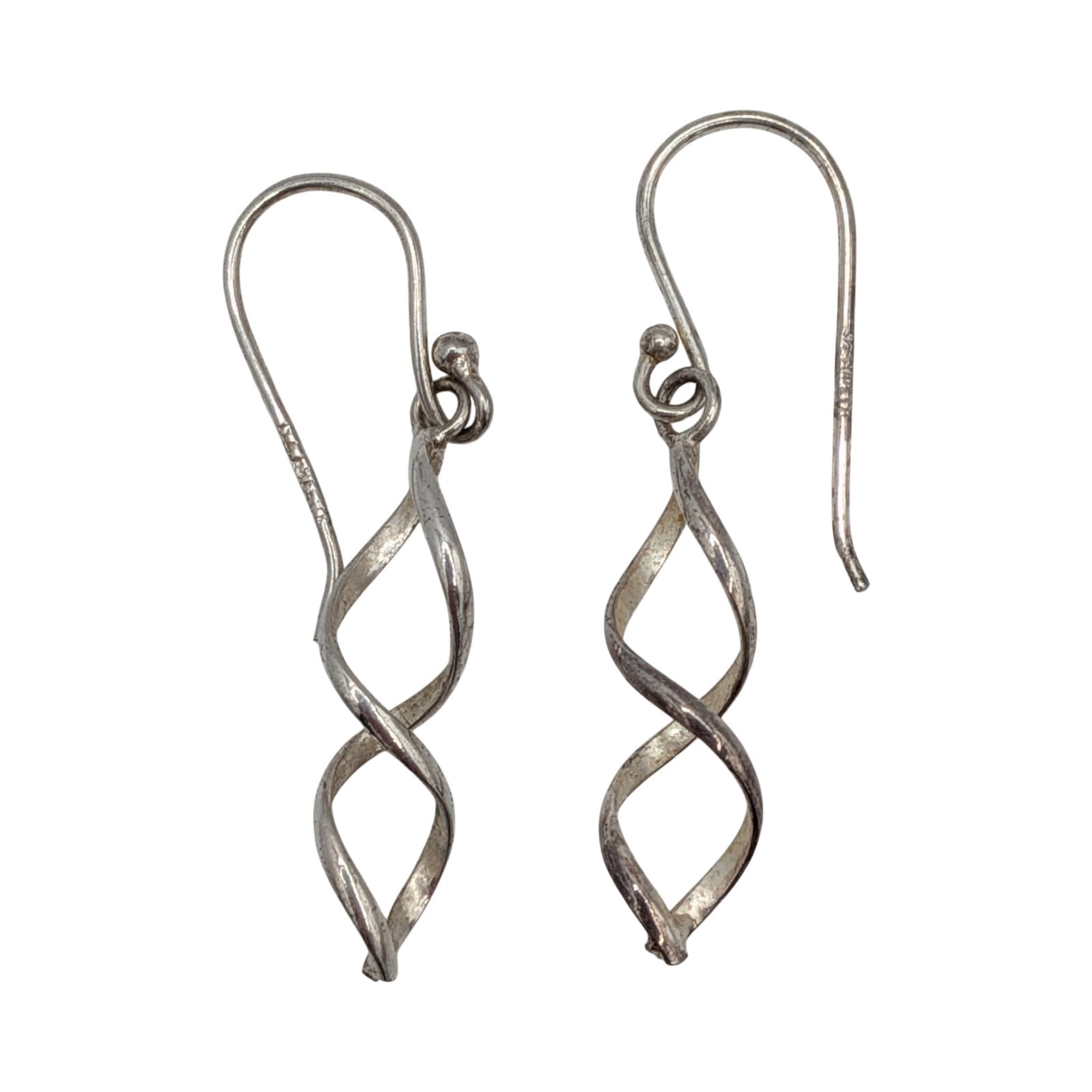 Sterling Silver Dangle Twisted Earrings (1 of 3)