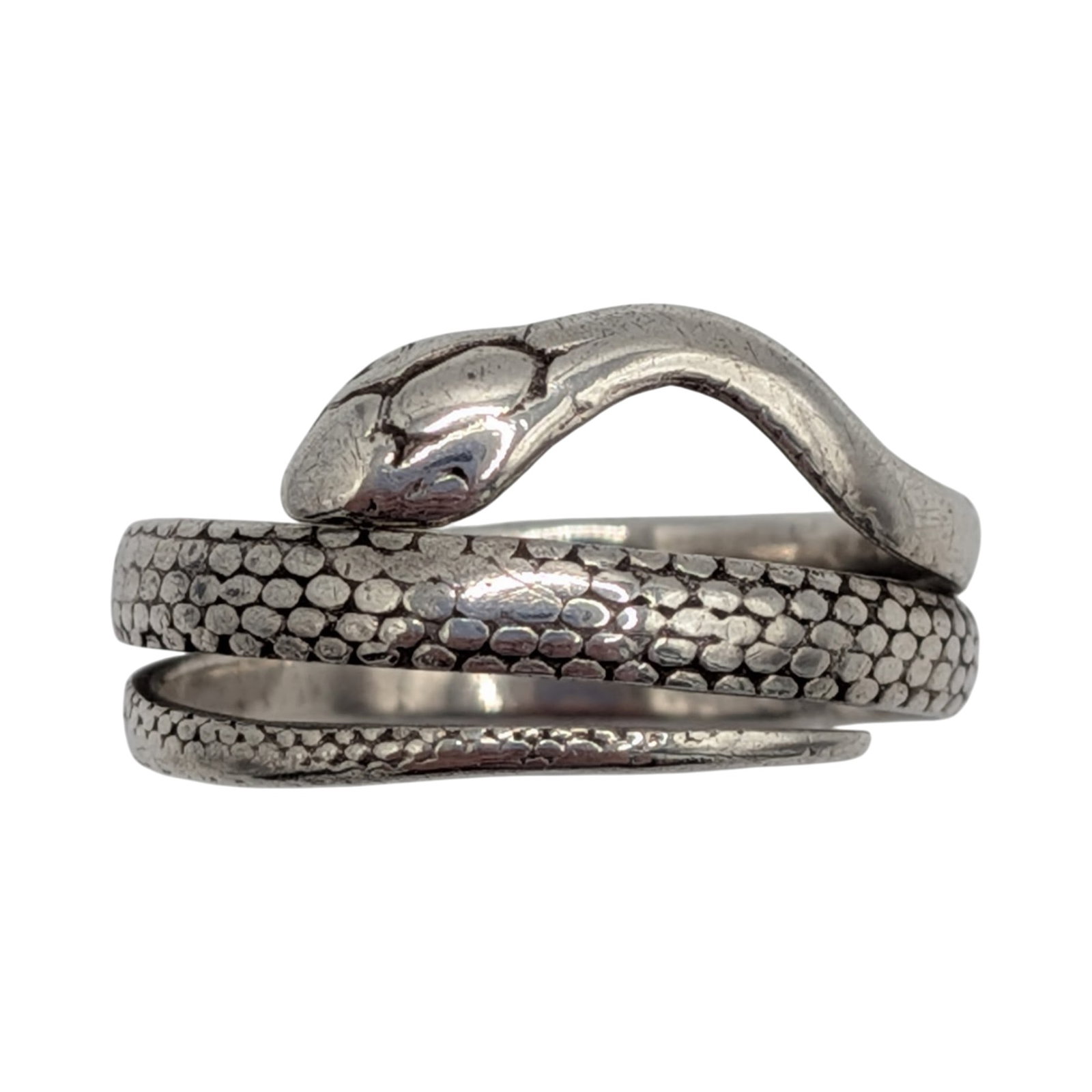 Sterling Silver Wrap Snake Ring Size 8.25 (1 of 4)