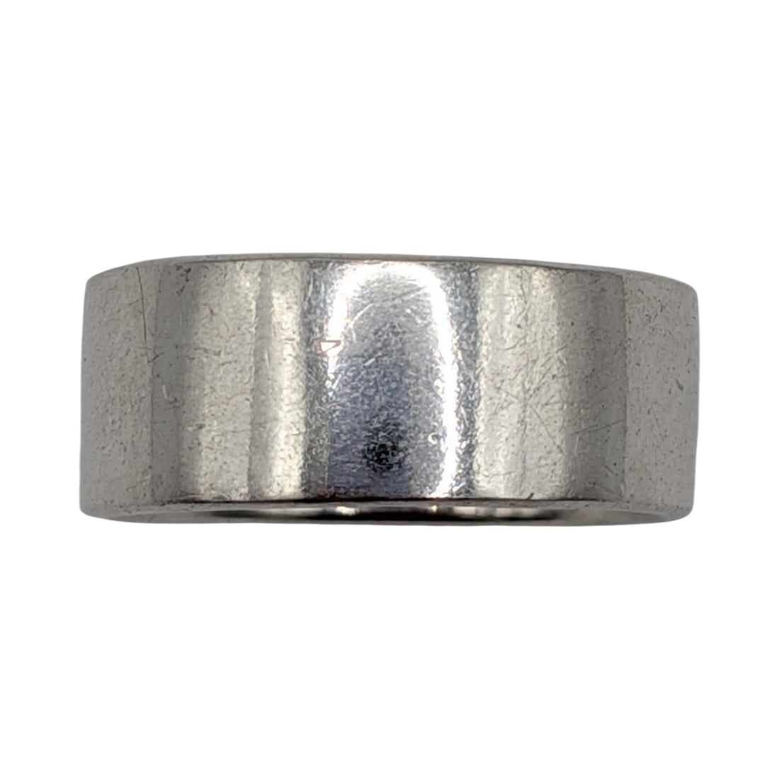 Signed Sterling Silver Polished Band Ring Size 7 (1 of 4)
