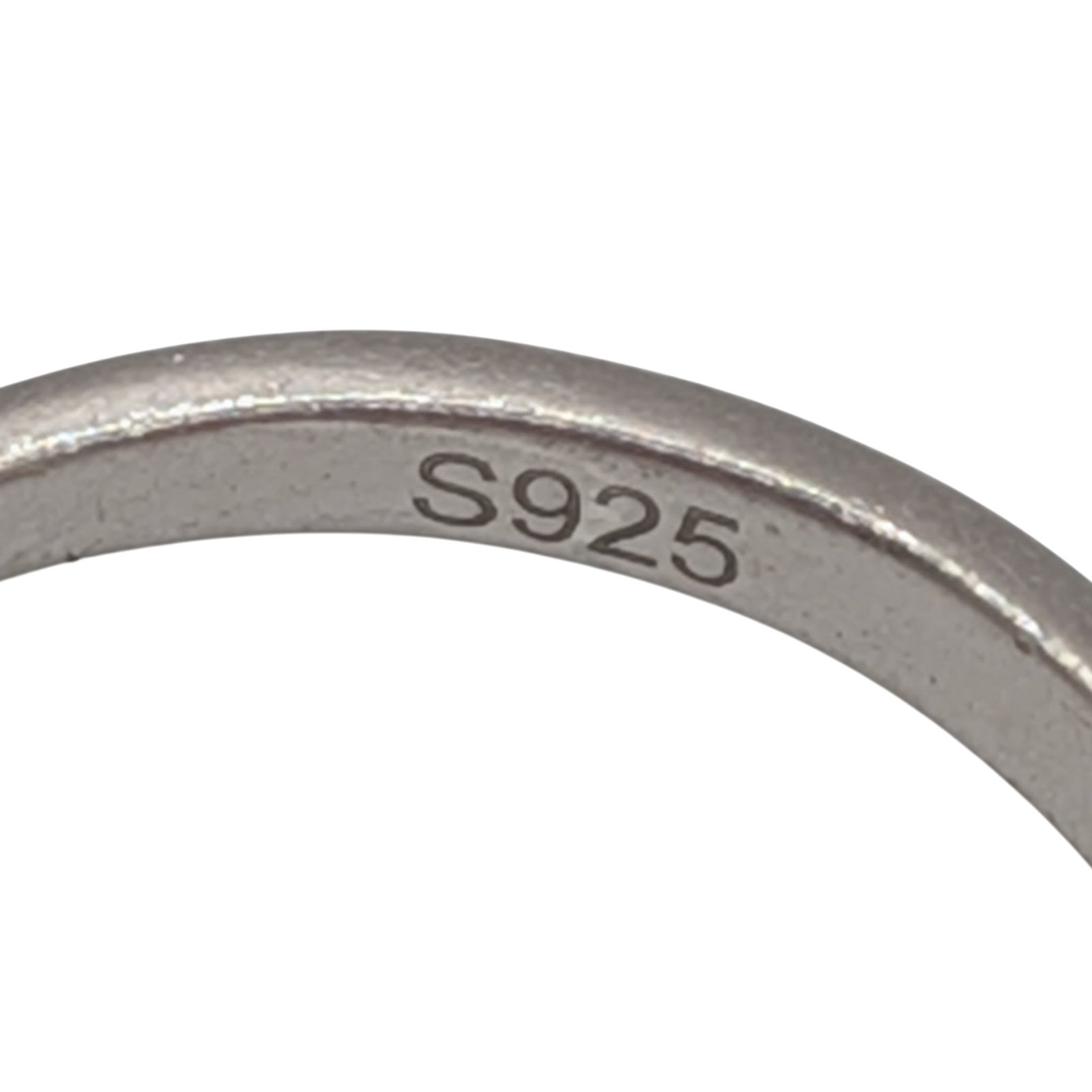 Sterling Silver Be Still Script Adjustable Ring - 4
