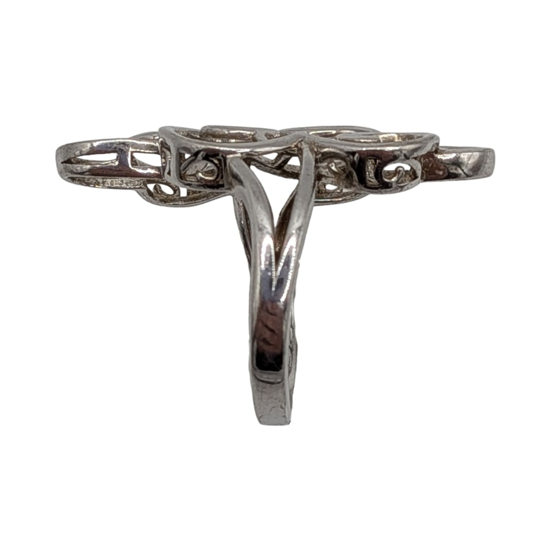 Sterling Silver Open Scrollwork Ring Size 5.5 - 2