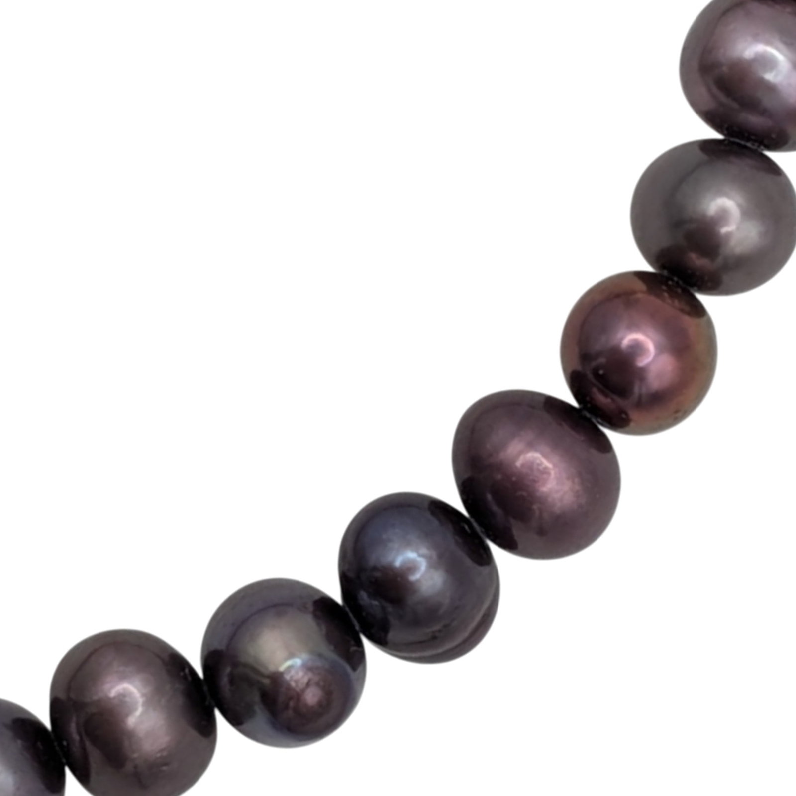 Sterling Silver Violet Pearl Strand Bracelet (1 of 3)