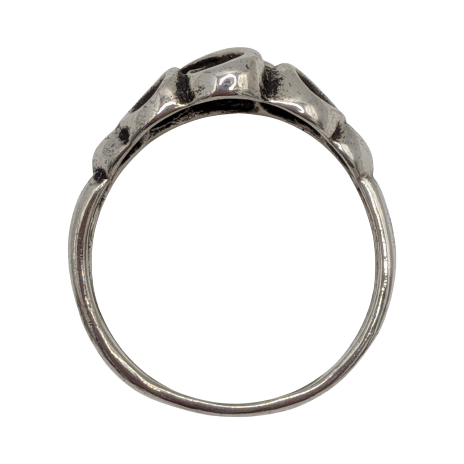 Sterling Silver Open Scrollwork Twist Ring Size 8.5 - 3