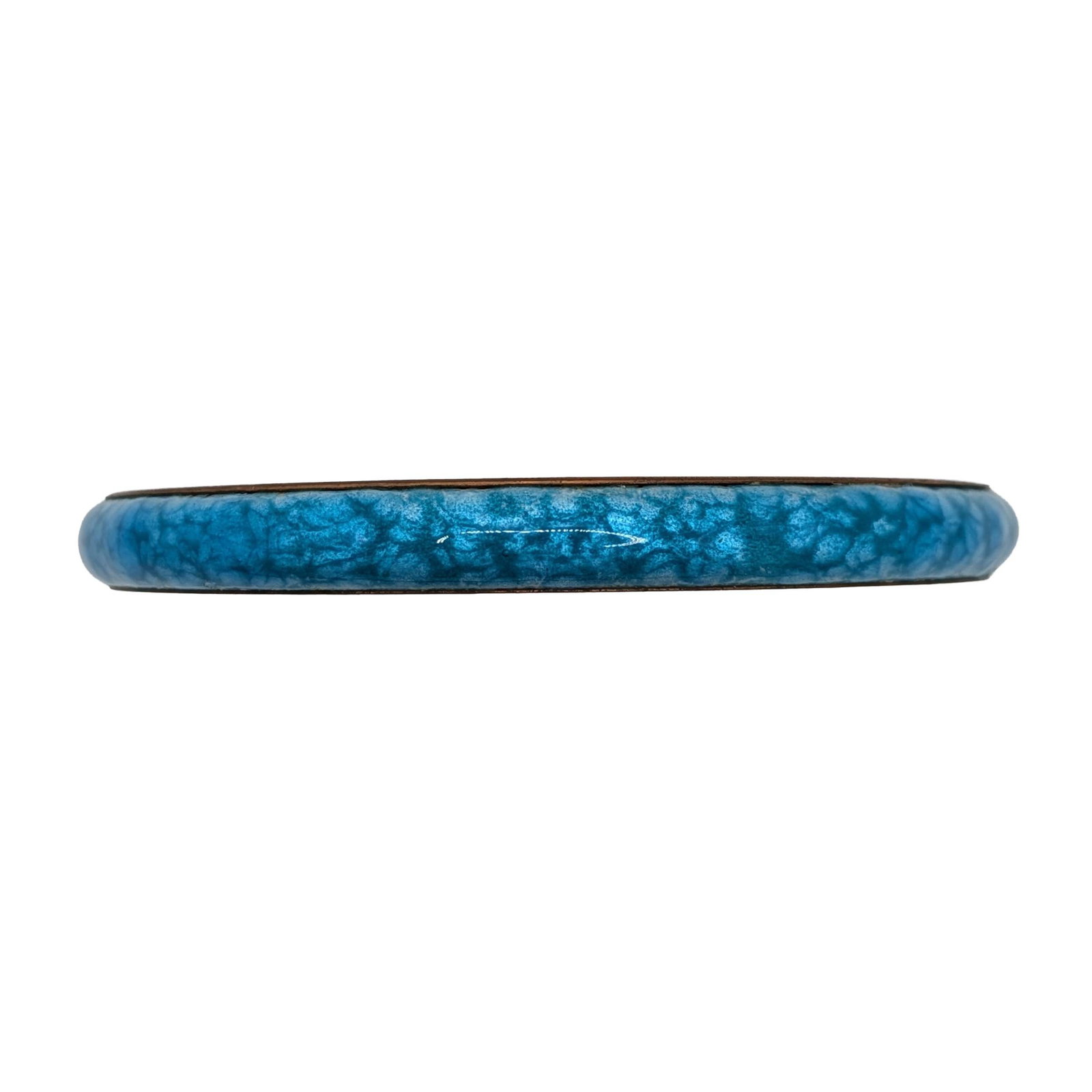 Matisse Rose Gold Tone Turquoise Enamel Renoir Bangle Bracelet (1 of 4)