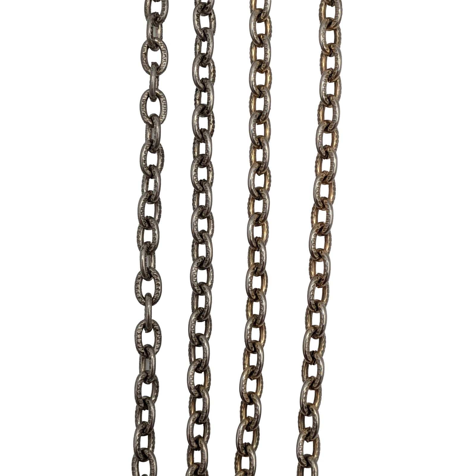 SIlver Tone Oval Link Chain Necklace: Silver Tone Metal 3mm Oval Link Chain Necklace. 24in Length. 8.1g