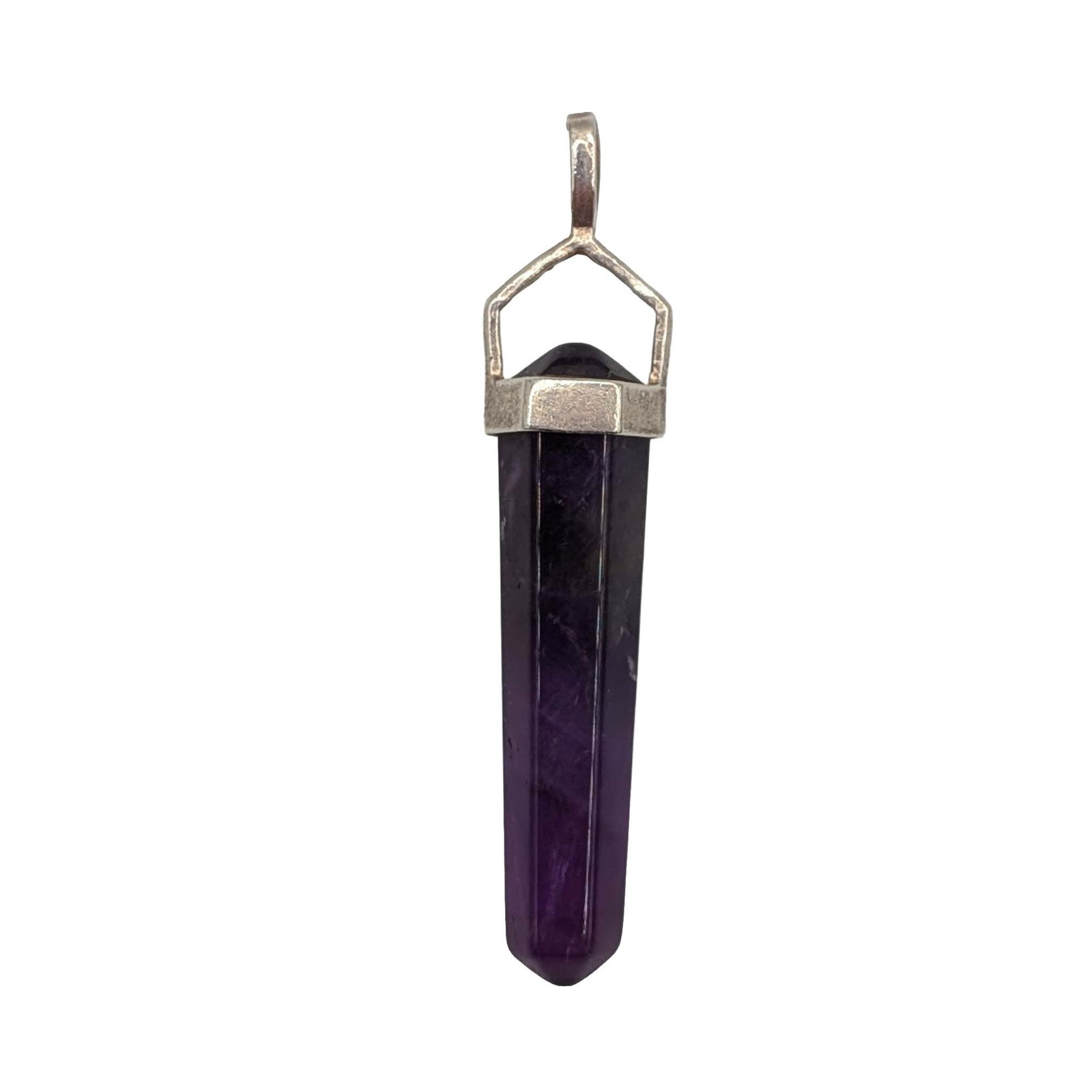 Sterling Silver Amethyst Crystal Pendant (1 of 3)