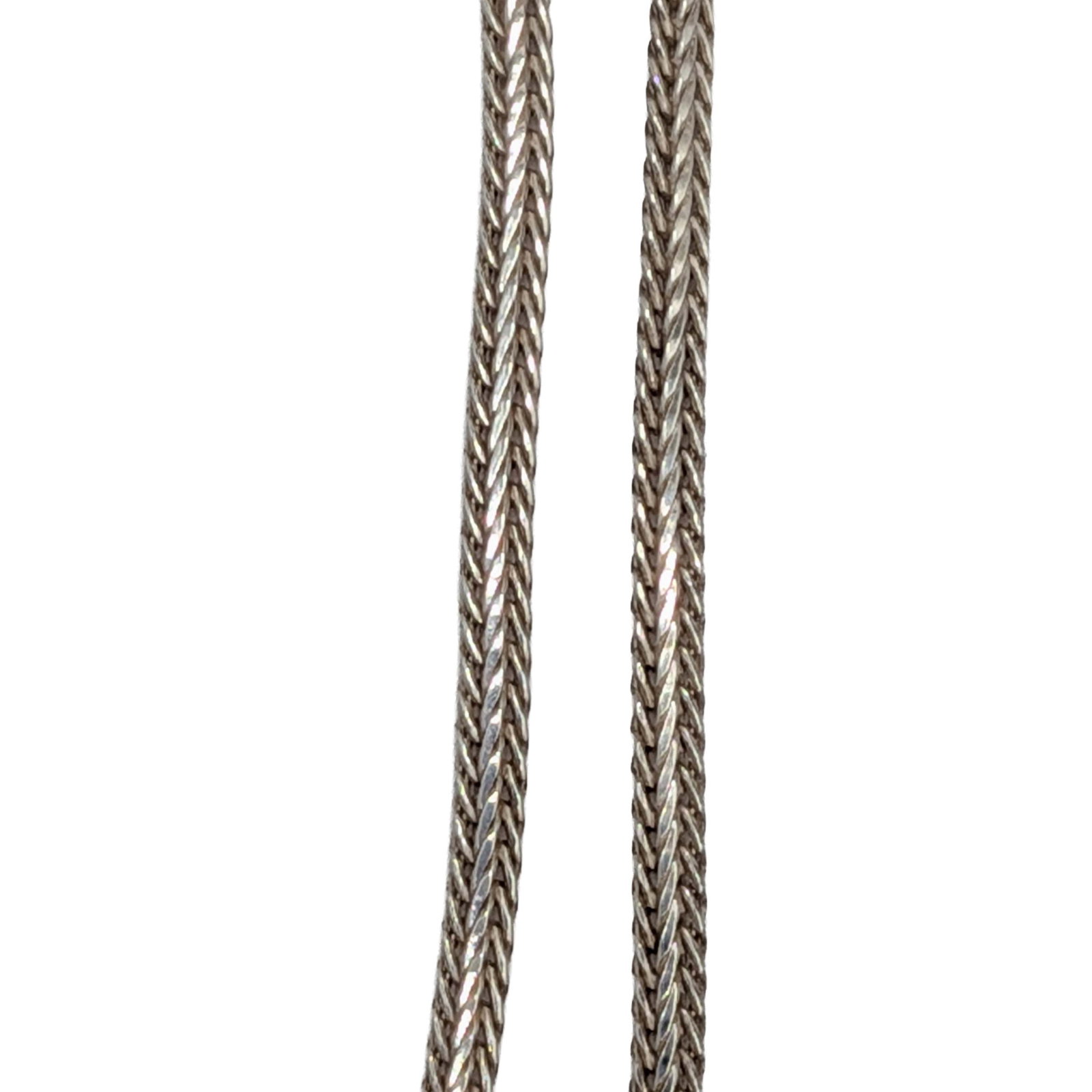 Sterling Silver Foxtail Chain Necklace (1 of 4)