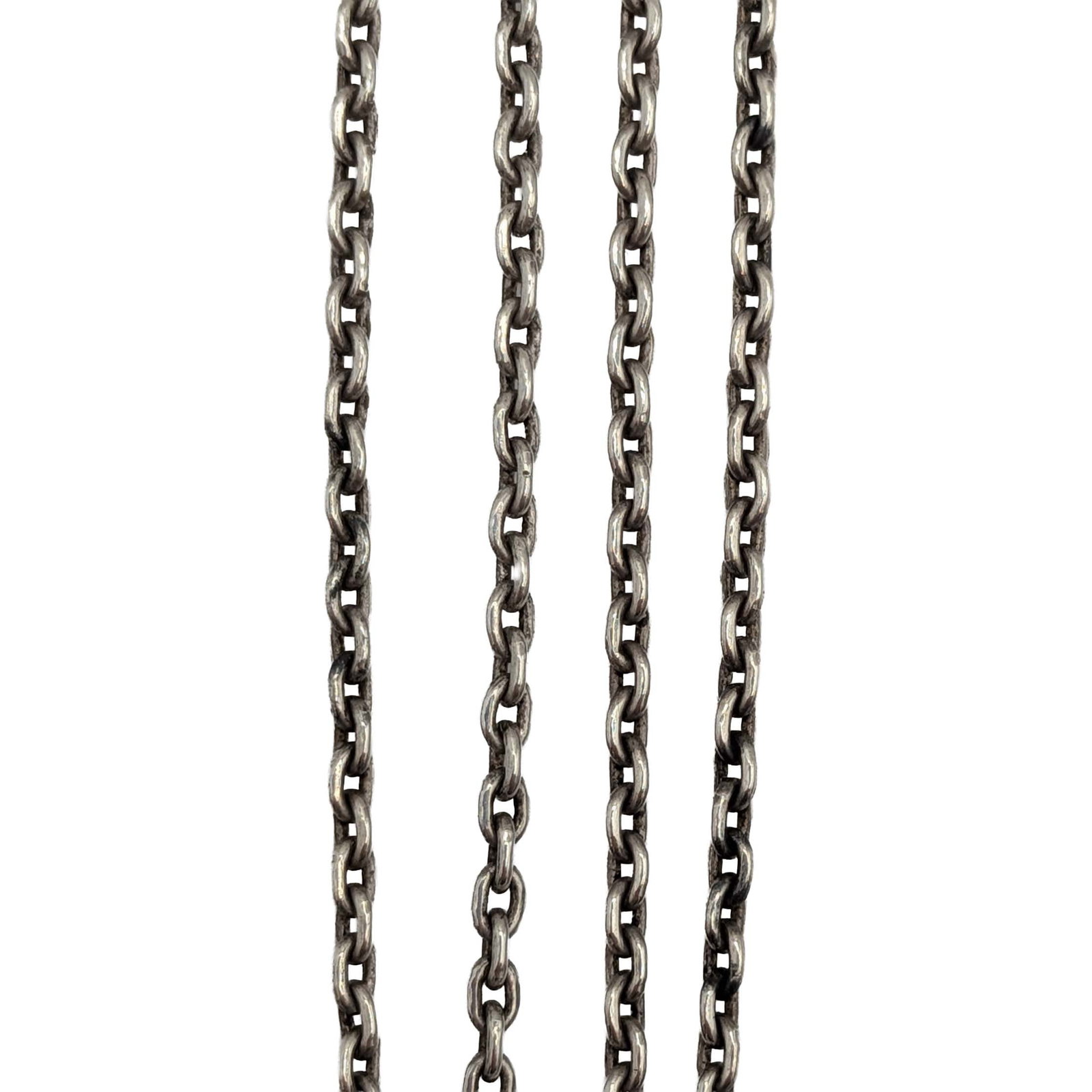Sterling Silver Cable Chain Necklace: Sterling Silver 2mm Cable Chain Necklace. 26in Length. 7.3g