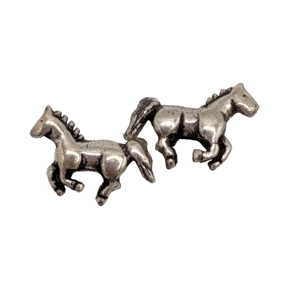 Sterling Silver Running Horse Stud Earrings (1 of 4)