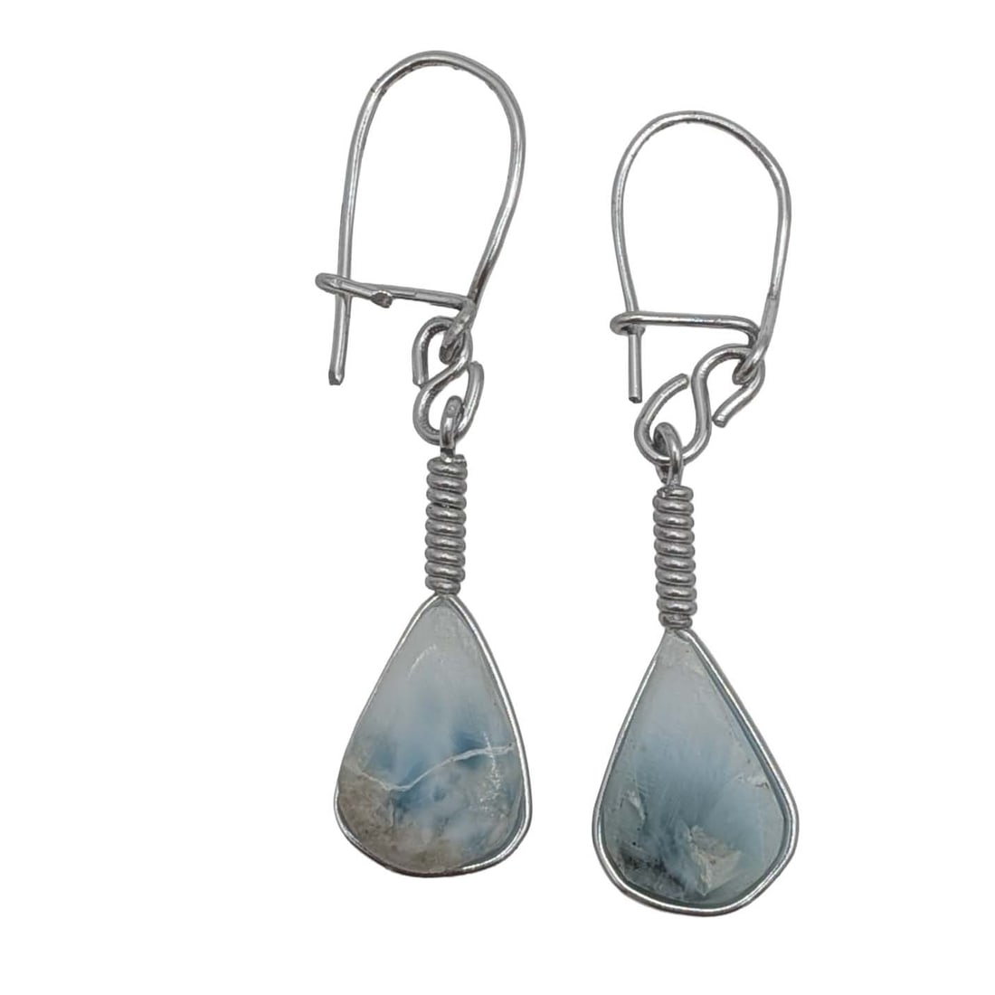 Sterling Silver Larimar Drop Earrings (1 of 3)