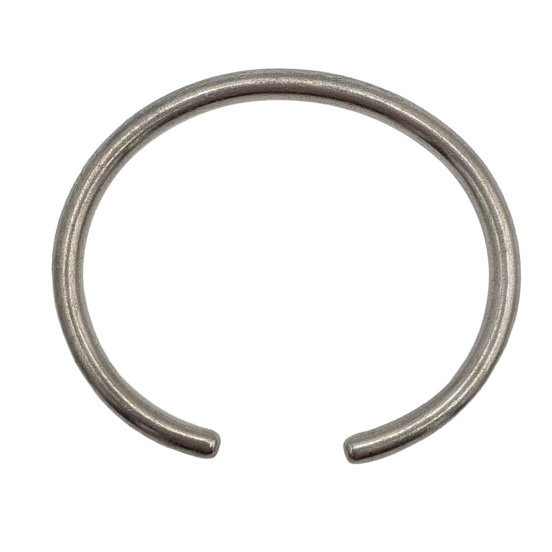 Mexico Sterling Silver Solid Rounded Cuff Bracelet - 2