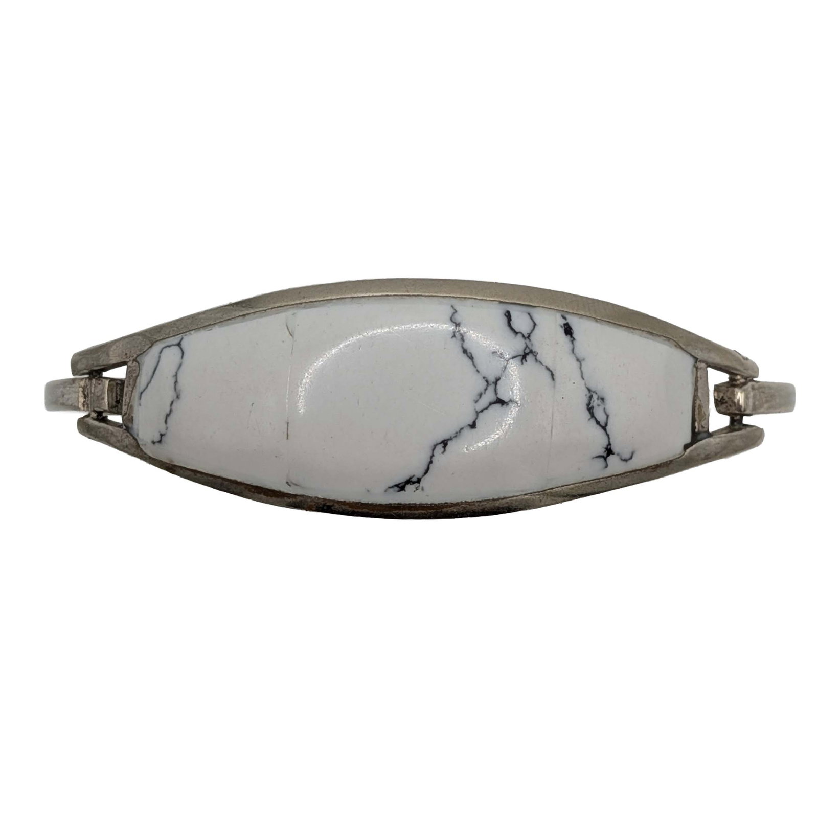 Mexico Alpaca Silver Howlite Bracelet (1 of 5)
