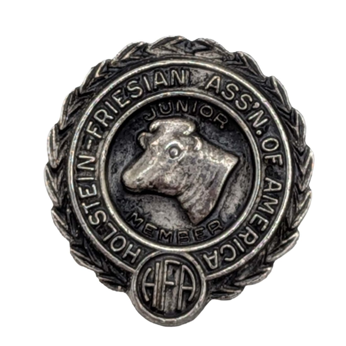 Signed Vintage Sterling Silver Holstein Junior Member Pin (1 of 3)