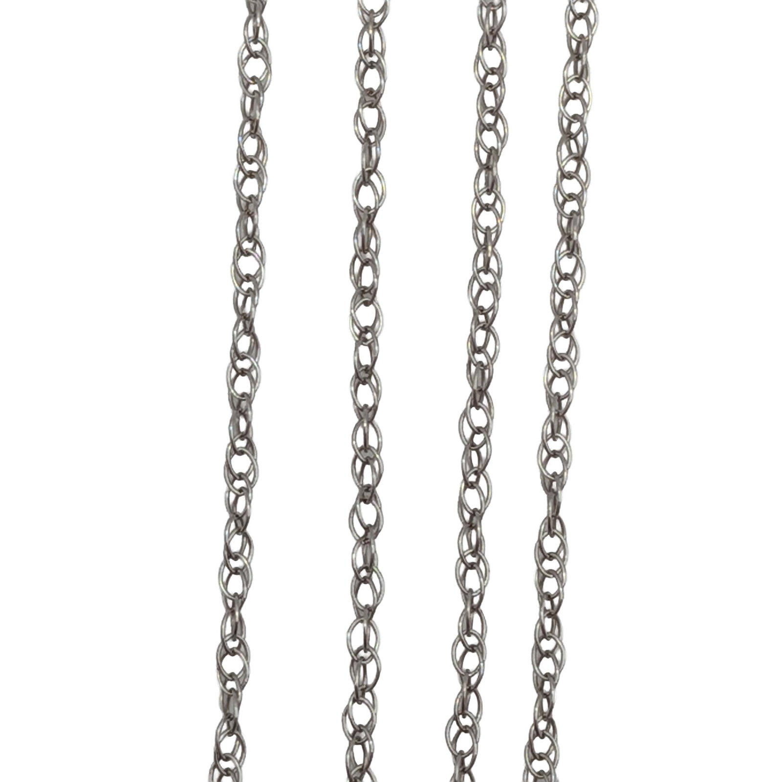 Signed 14K White Gold Wheat Chain Necklace (1 of 4)