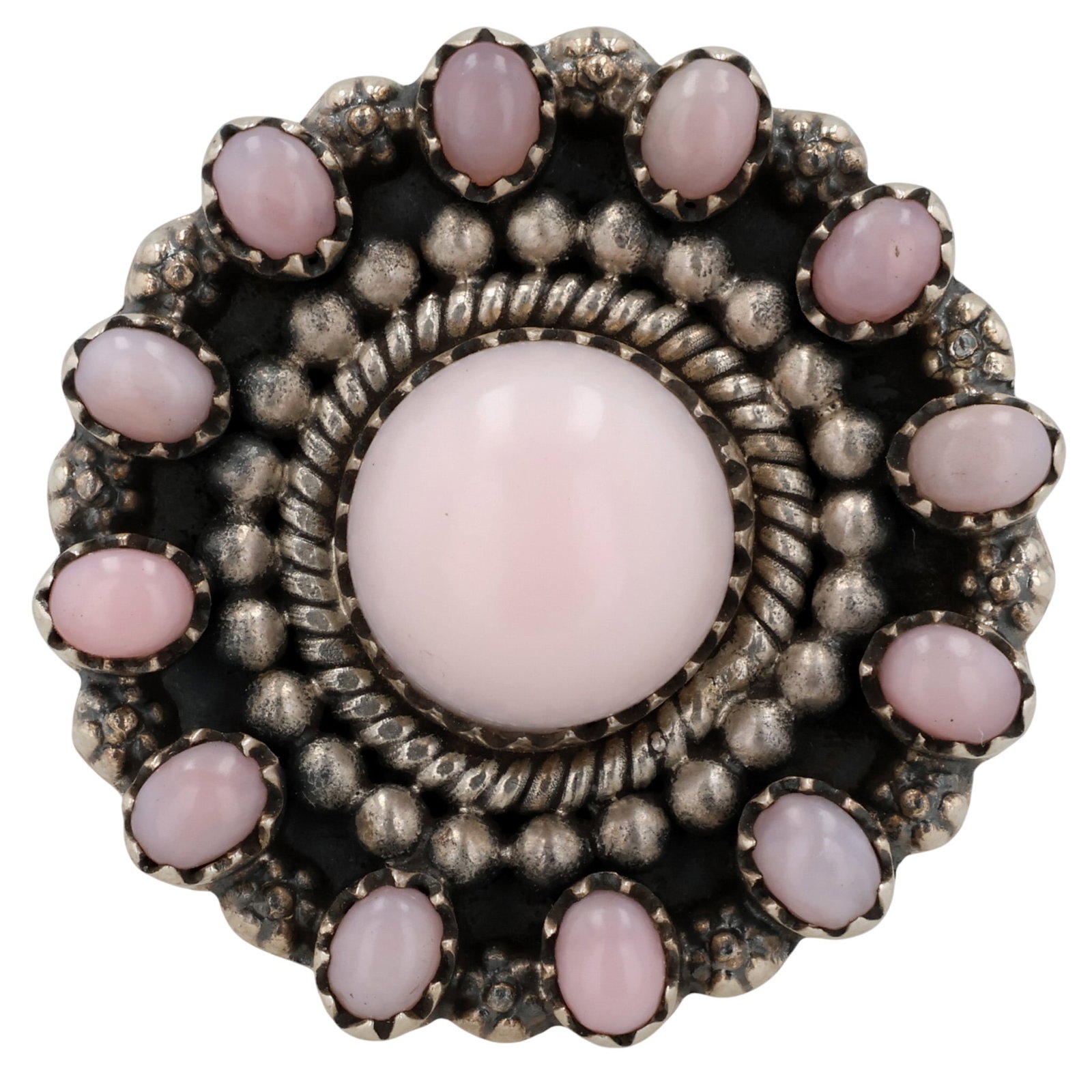 HaDa Collection Sterling Pink Conch Adjustable Ring: HaDa Collection Sterling Pink Conch Adjustable Ring Sz 7.5 / 16g