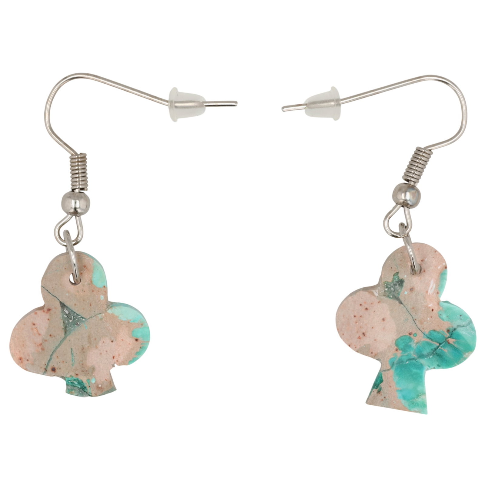 Southwest Sterling Indigo Blue Turquoise Club Earrings (1 of 3)