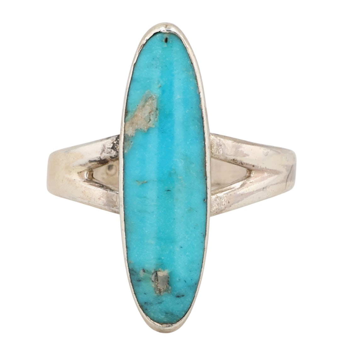 Vintage Bell Trading Post Sterling Turquoise Ring Sz 8 (1 of 5)