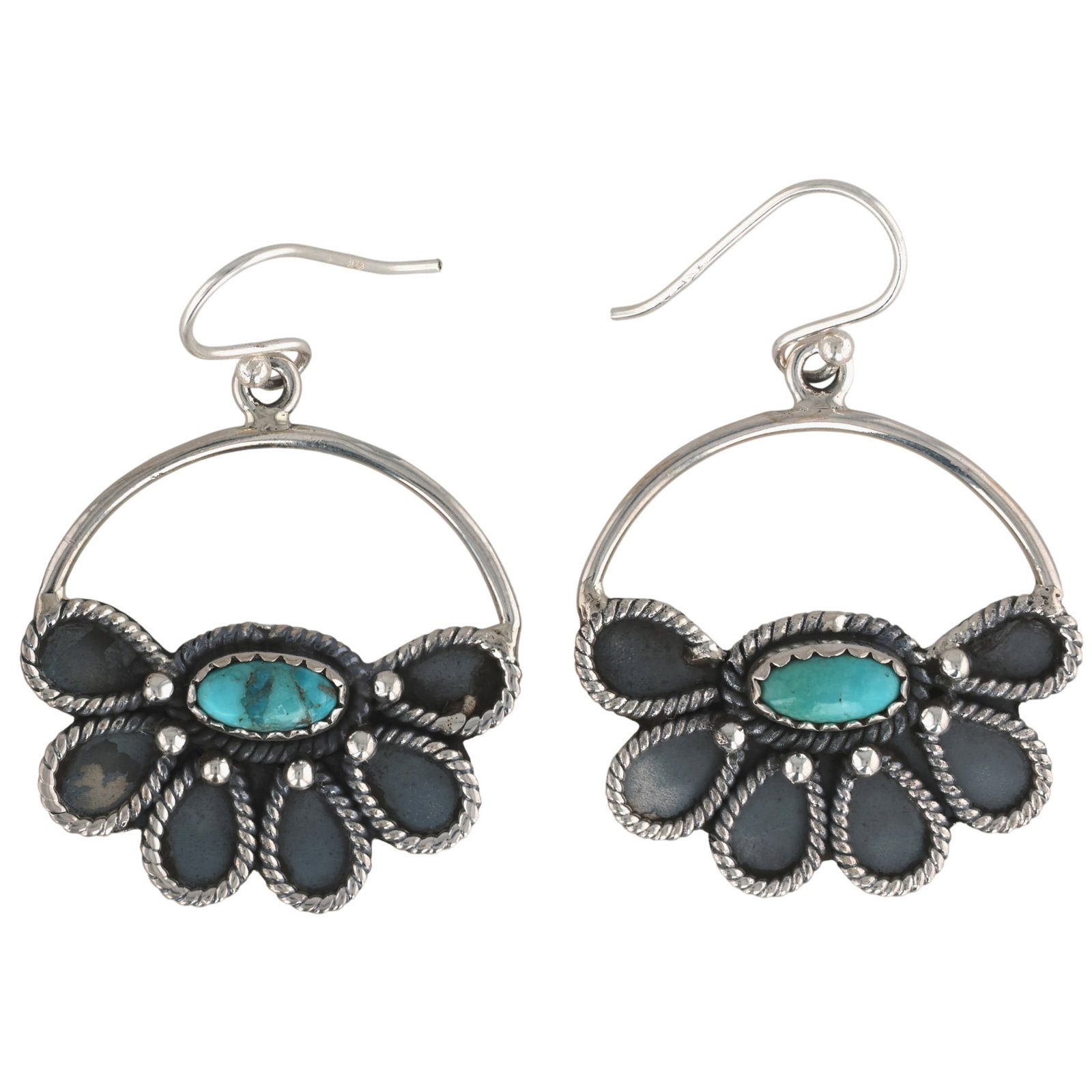 HaDa Collection Sterling Kingman Turquoise Earrings (1 of 4)