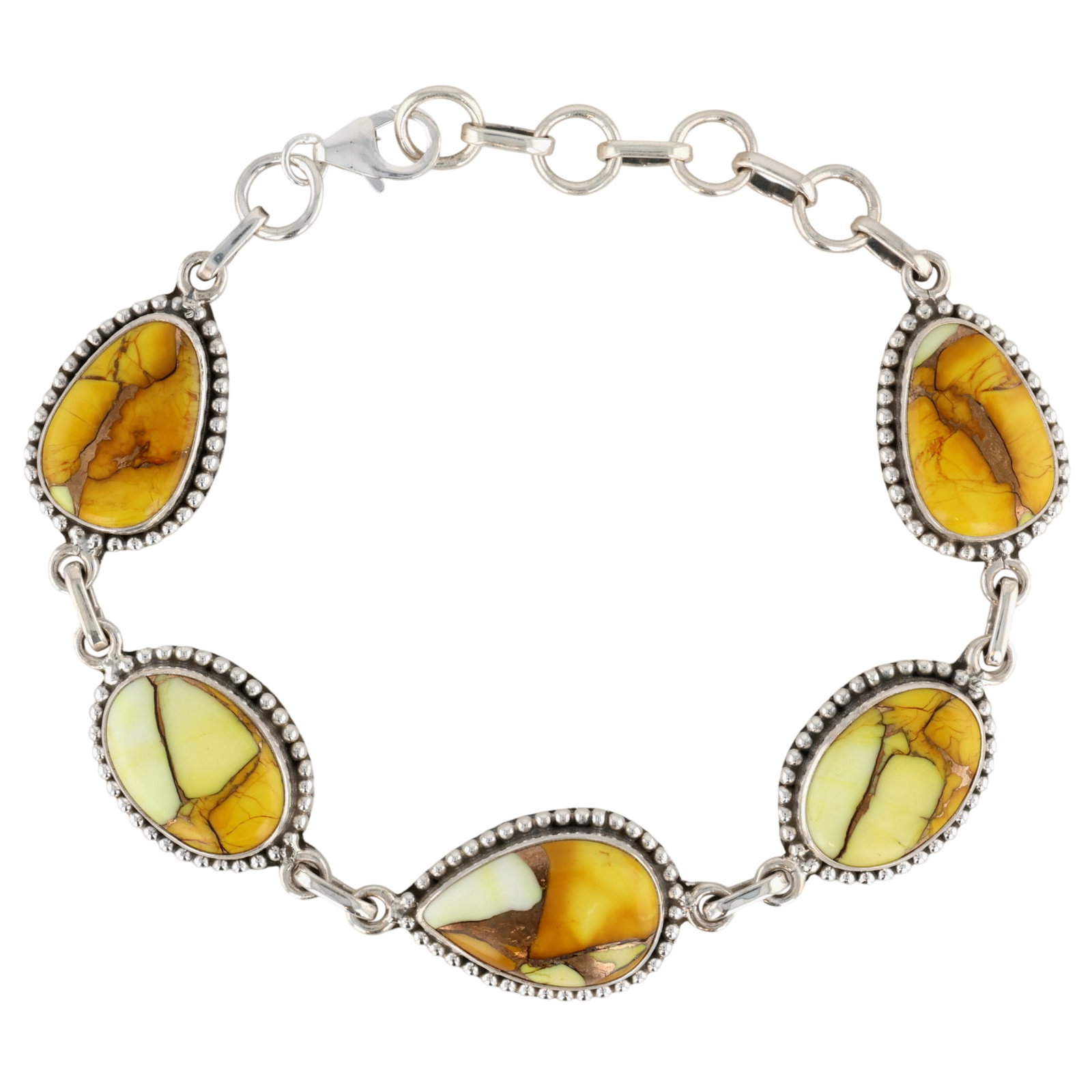 HaDa Collection Sterling Honey Dahlia Link Bracelet (1 of 6)