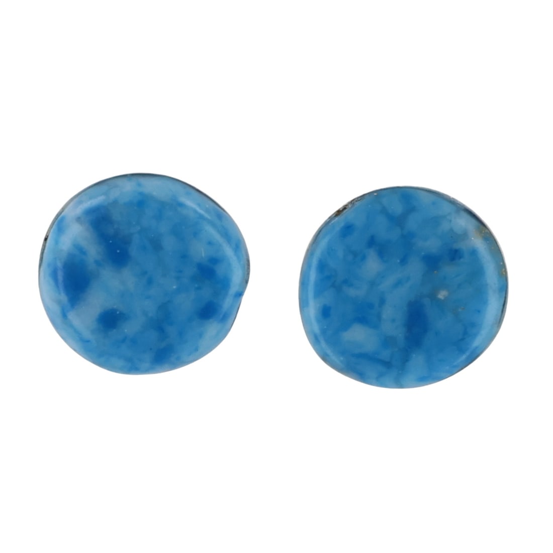 Angie Rosetta Zuni Sterling Denim Lapis Lazuli Earrings: Angie Rosetta Zuni Sterling Denim Lapis Lazuli Earrings / 0.6g / Unsigned. Artist attribution based on accompanying tag.
