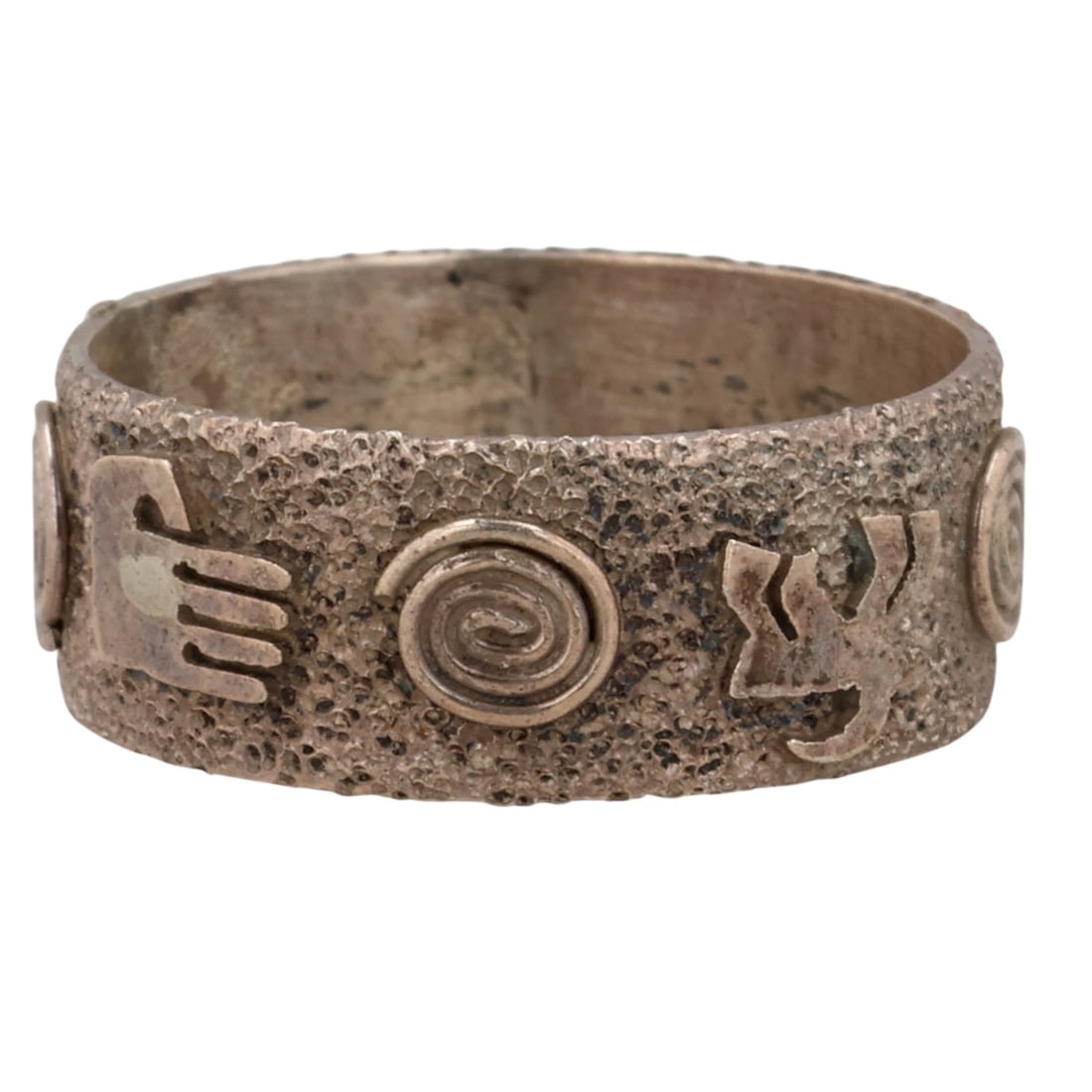 Scott Skeets Navajo Sterling Petroglyph Ring Sz 6.5 (1 of 5)