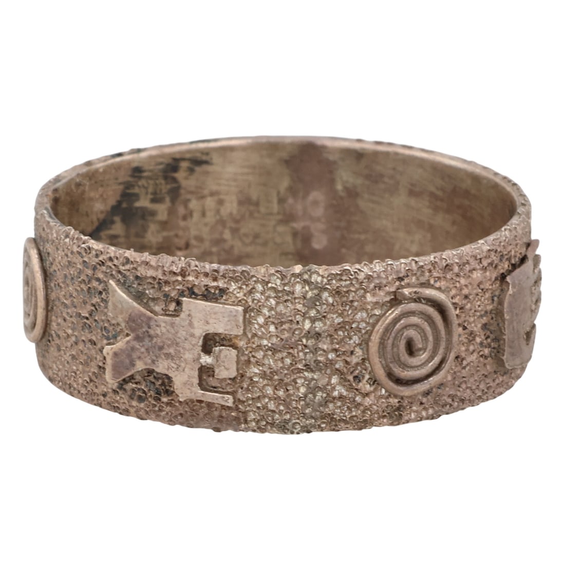 Scott Skeets Navajo Sterling Petroglyph Ring Sz 9.25 (1 of 6)