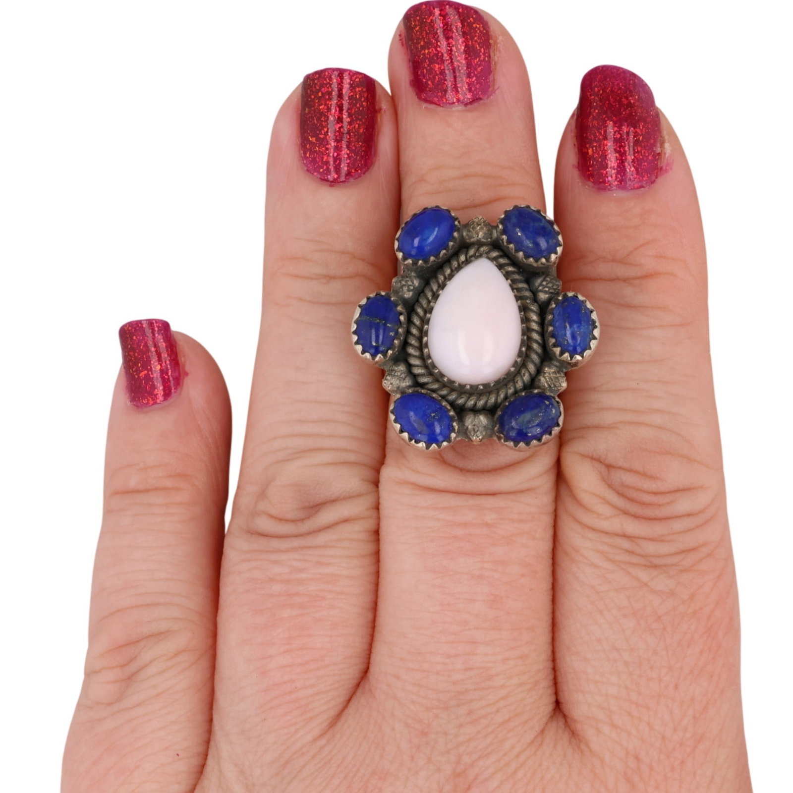 HaDa Collection Sterling Multi-Stone Adjustable Ring - 2