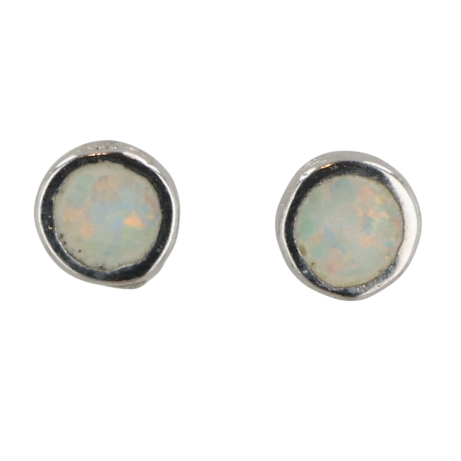 Southwest Sterling Opal Earrings: Southwest Sterling Opal Earrings / 0.5g
