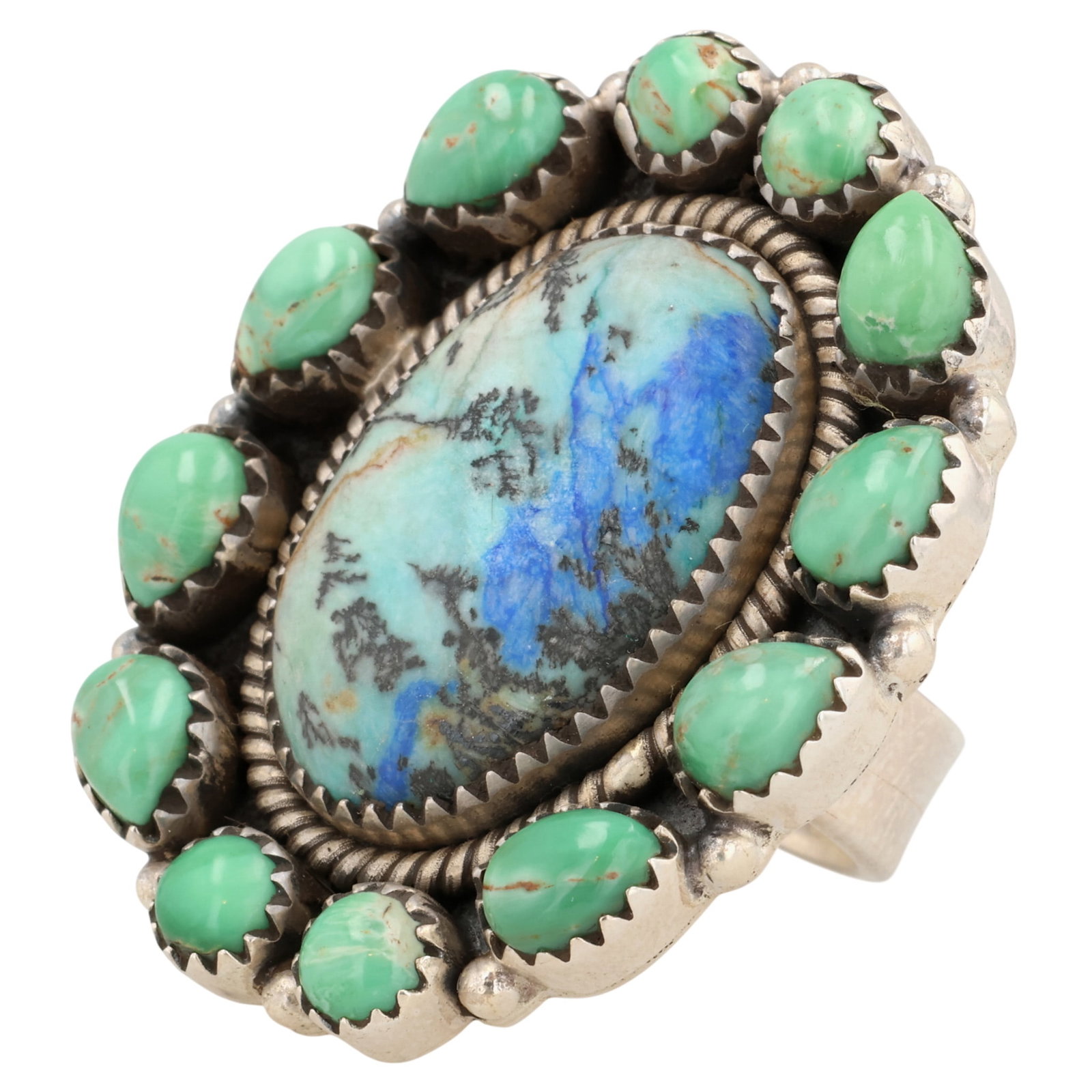 HaDa Collection Sterling Multi-Stone Adjustable Ring - 3
